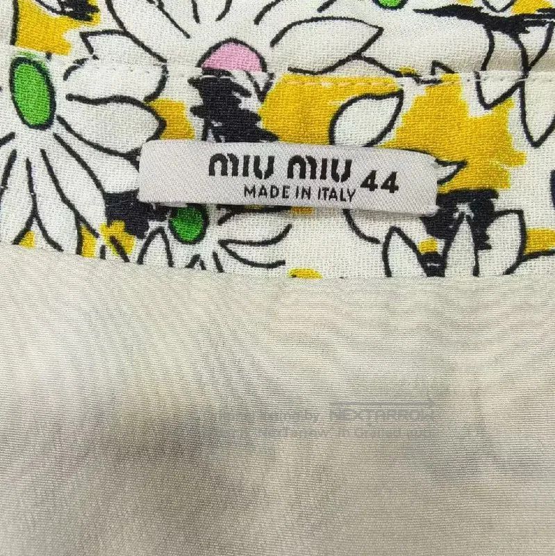 Miu Miu Miu Miu Floral Print Long Sleeve Dress . Size L / US 10 / IT 46 - 3 Thumbnail