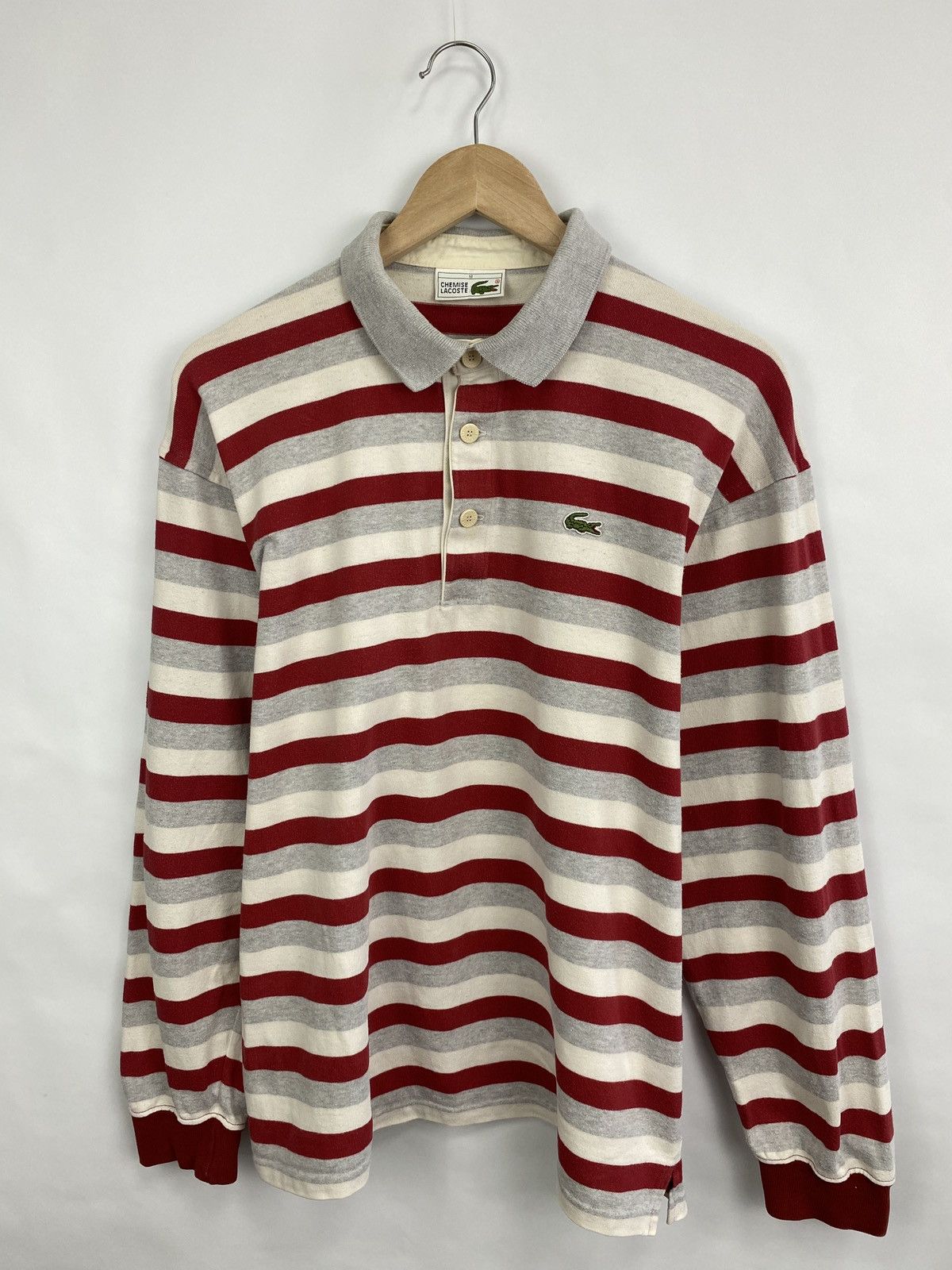 Lacoste 🇫🇷 Vintage 90s Lacoste Polo Long Sleeve made in France Y2K Size US M / EU 48-50 / 2 - 3 Thumbnail