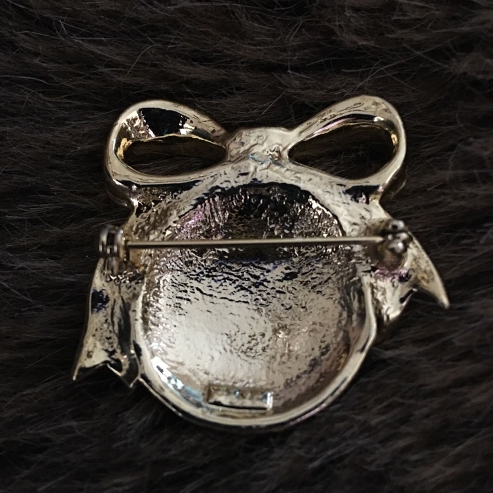 Vintage Vintage 80s globe with a bow brooch pin Size ONE SIZE - 3 Thumbnail
