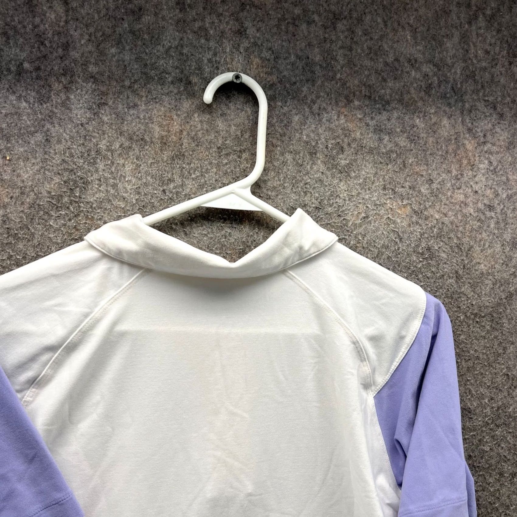 Nike Nike Golf Polo Shirt Women Large White Purple Dri-Fit Quarter Zip Athletic Shirt Size L / US 10 / IT 46 - 5 Thumbnail