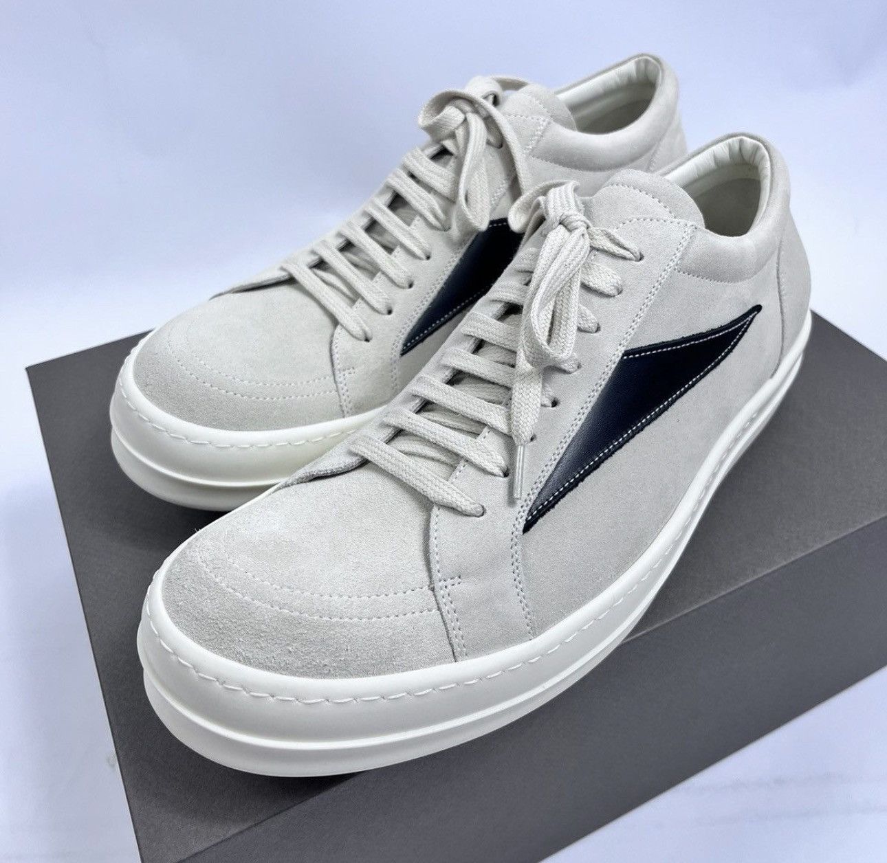 Milk Vintage Grained Leather Sneakers