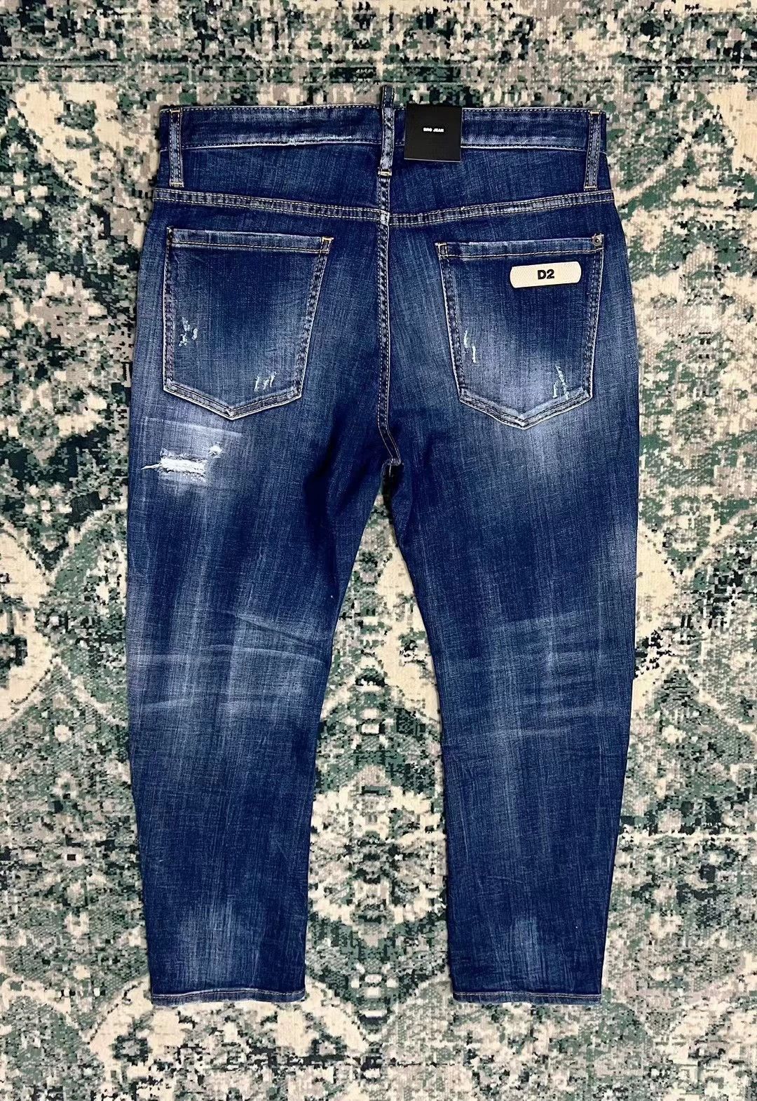 Dsquared2 Dsquared2 24 SS Blue Washed BRO Slim Straight 9/10 Size US 28 / EU 44 - 2 Thumbnail