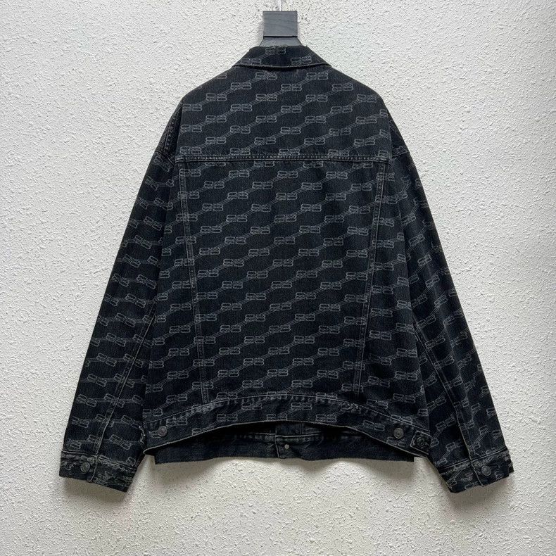 Balenciaga Balenciaga Full-printed lock denim jacket Size US S / EU 44-46 / 1 - 2 Thumbnail