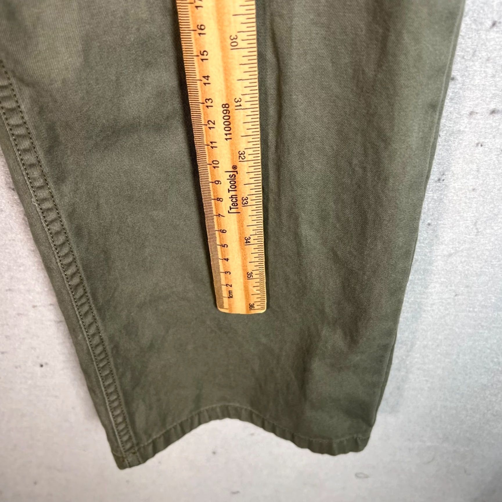 Bonobos Bonobos Mens Size 36 x 32 Olive Green Straight Leg Chino Pants 100% Cotton Size US 36 / EU 52 - 5 Thumbnail