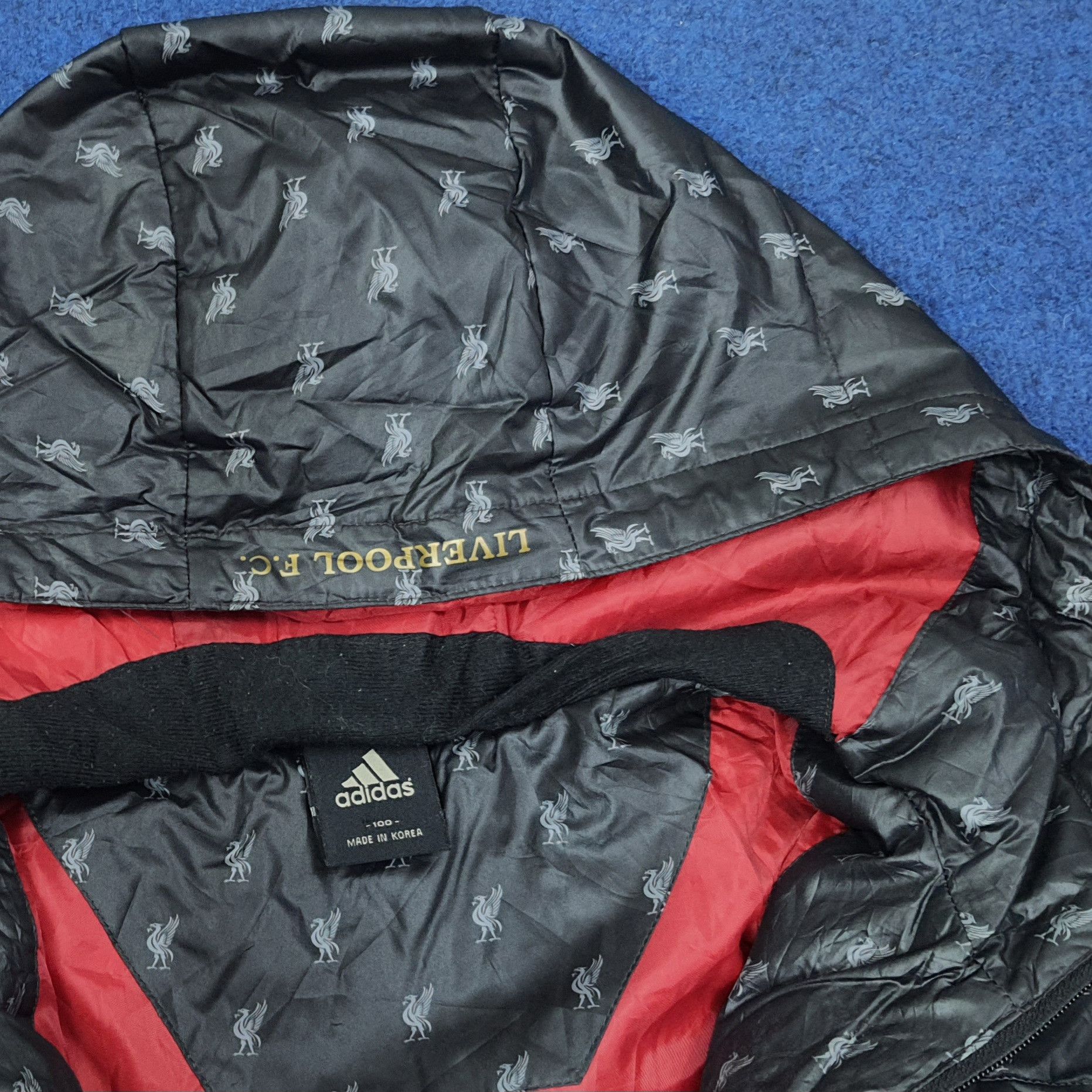 Adidas Vintage Adidas Liverpool F.C Puffer Jacket C262N5 Size US L / EU 52-54 / 3 - 7 Thumbnail