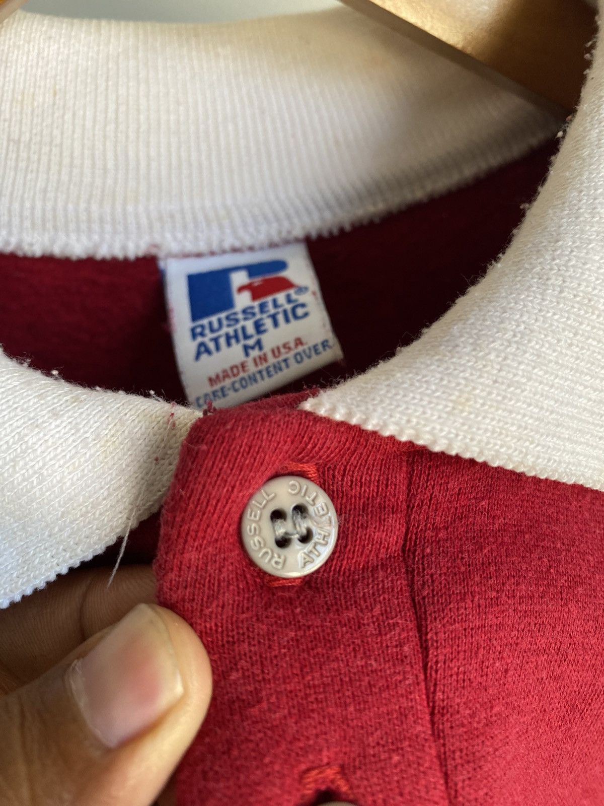 Russell Athletic 🔥 OFFER ME‼️ Rare Vintage Russell Athletic White Colar Size US M / EU 48-50 / 2 - 7 Thumbnail