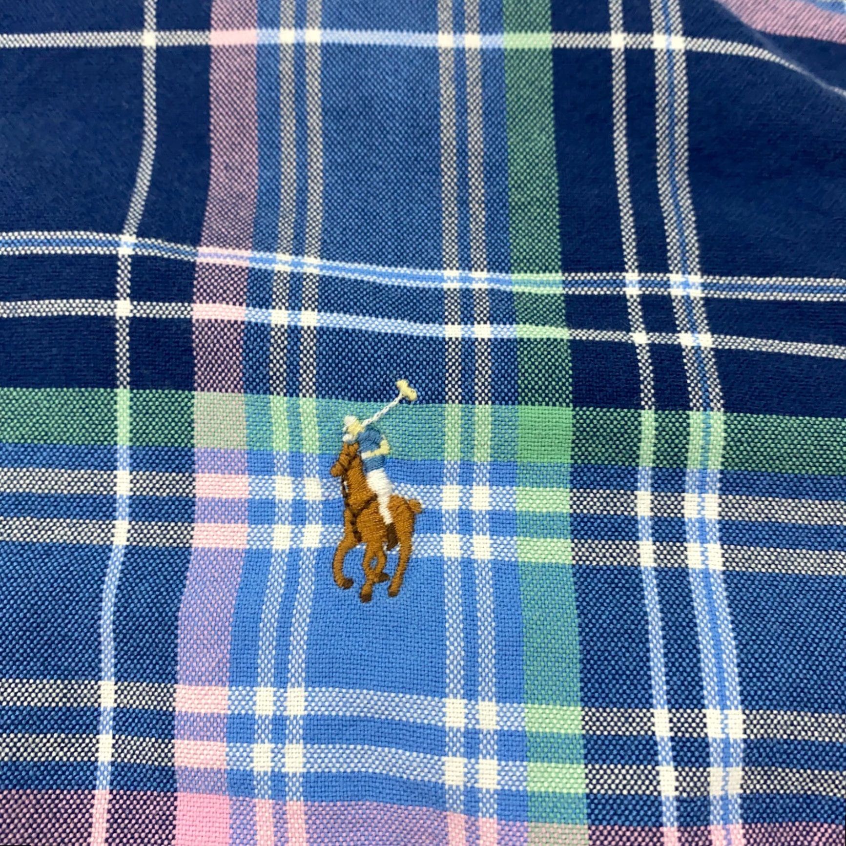 Ralph Lauren Ralph Lauren Classic Fit Button-Up Shirt XL Blue Plaid Long Sleeve Mens Size US XL / EU 56 / 4 - 2 Thumbnail