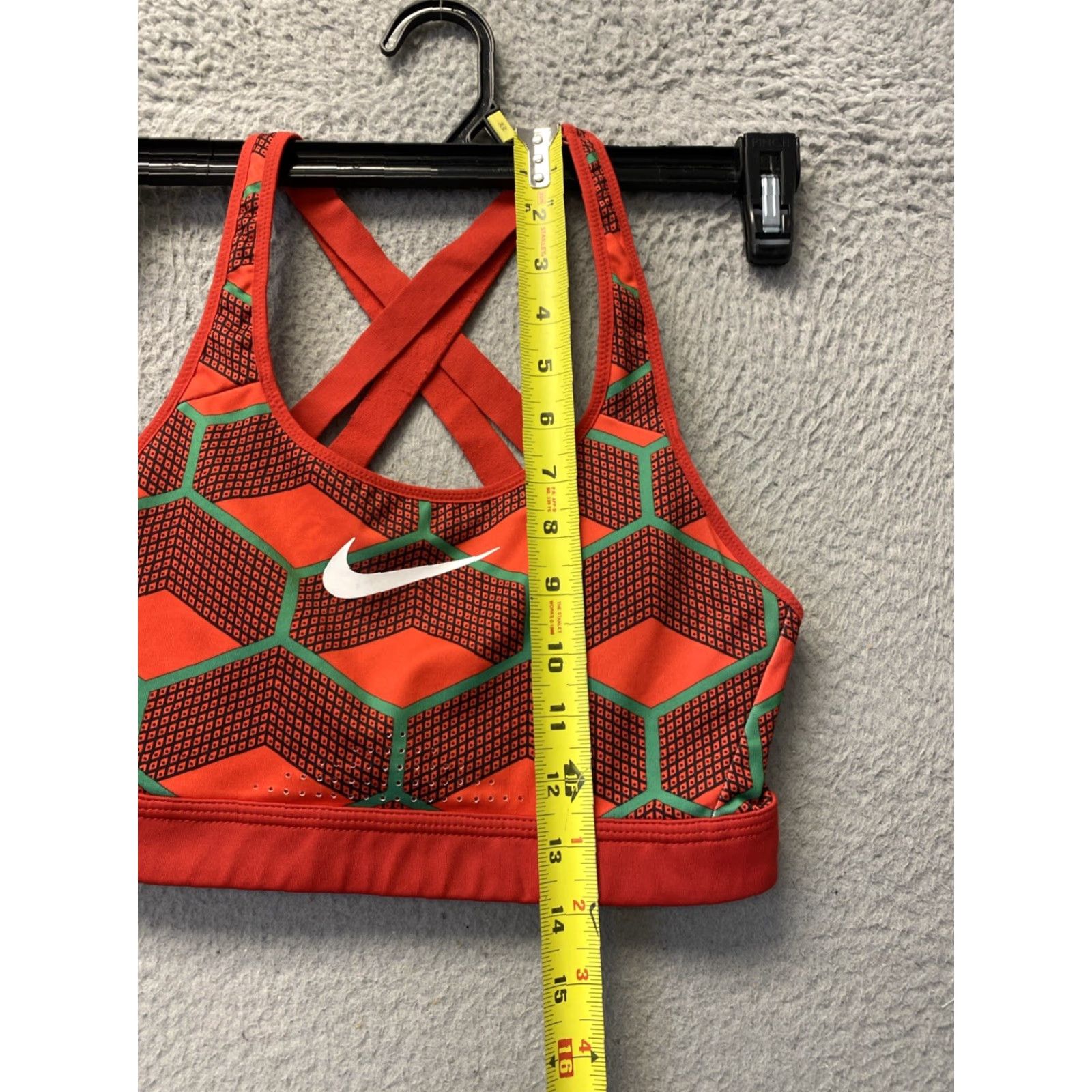 Nike Nike Womens Team Kenya Impact Strappy Sports Bra S Red Reflect 126-38 Size ONE SIZE - 5 Thumbnail