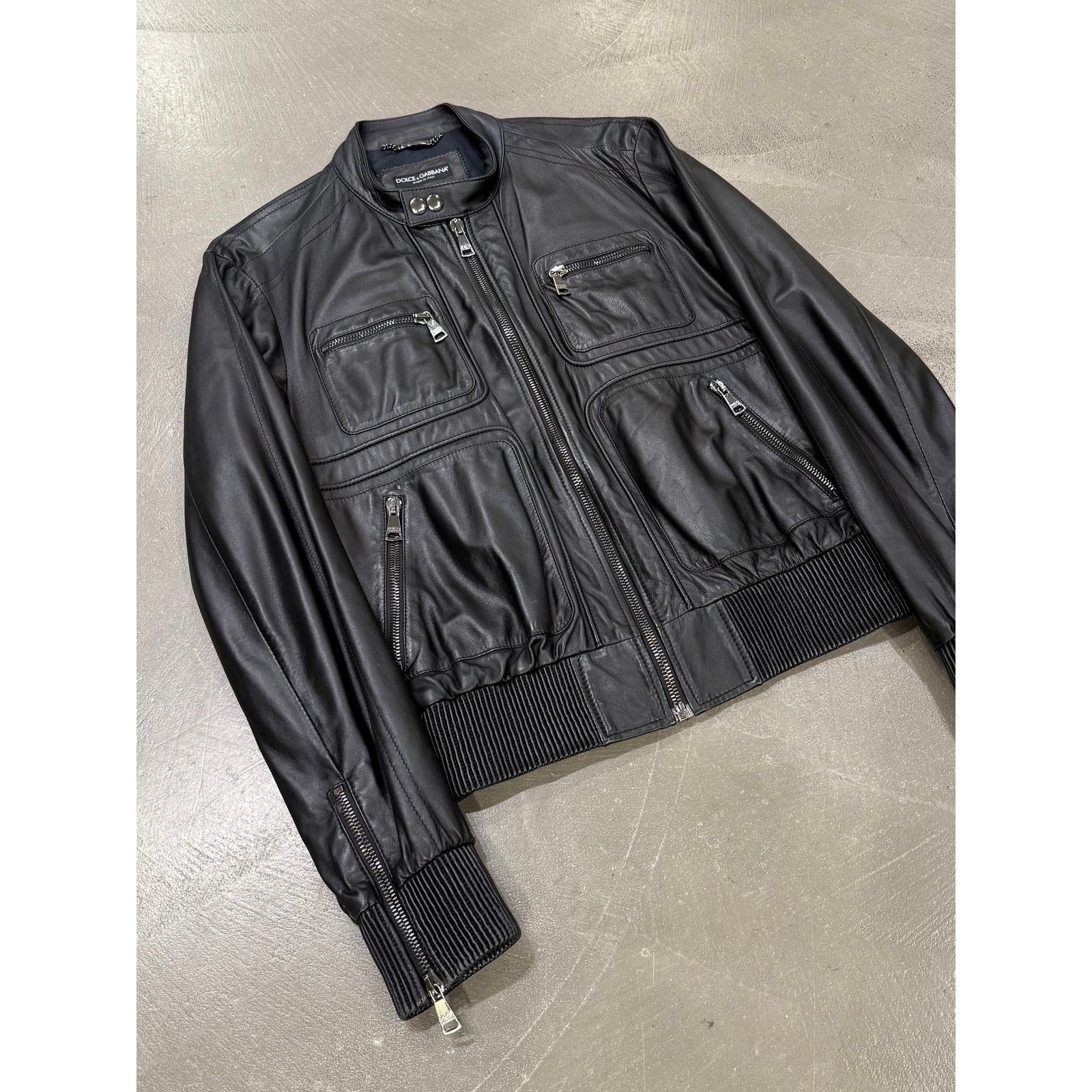 Dolce & Gabbana 2000s Dolce & Gabbana leather bomber jacket Size US L / EU 52-54 / 3 - 2 Thumbnail