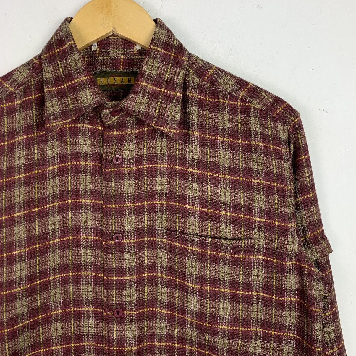 Flannel × Vintage Vintage Flannel Striped Single Pocket Shirt Size US M / EU 48-50 / 2 - 3 Thumbnail