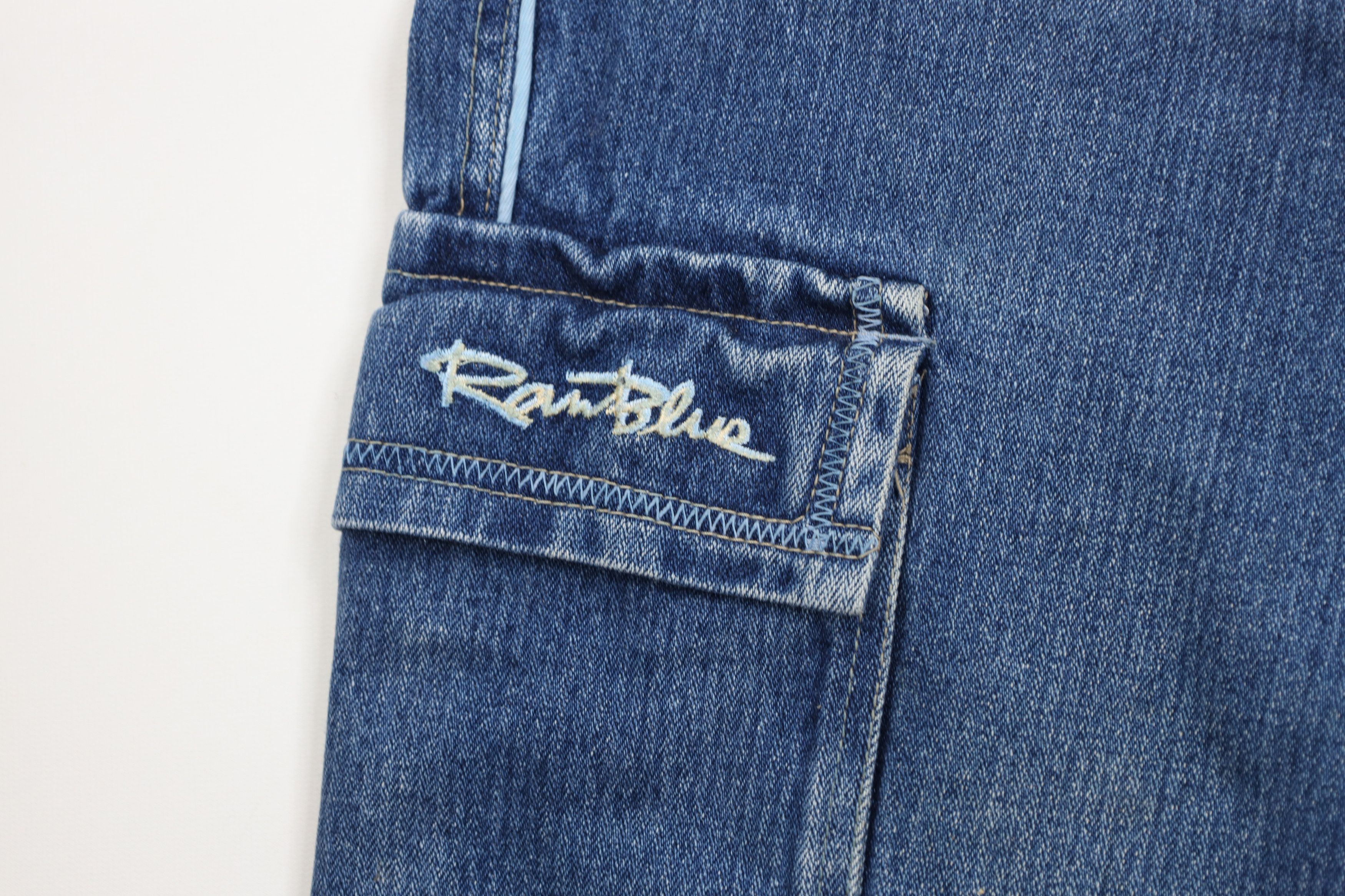 Vintage Vintage 90s Y2K Streetwear Baggy Hip Hop Denim Cargo Shorts Size US 40 / EU 56 - 5 Thumbnail