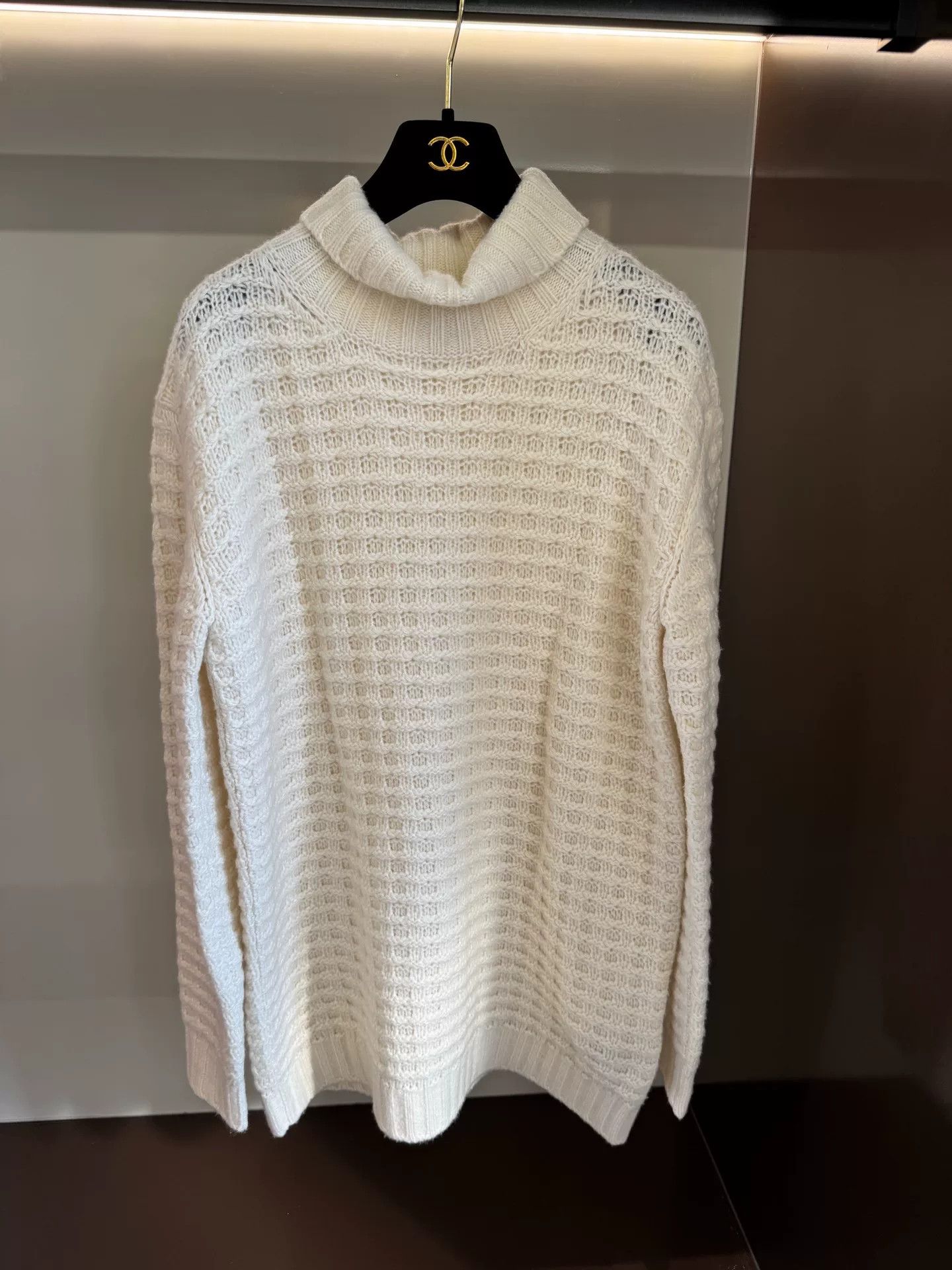 Loro Piana Loro Piana Ivory Waffle Turtleneck Sweater Size US XS / EU 42 / 0 - 1 Thumbnail