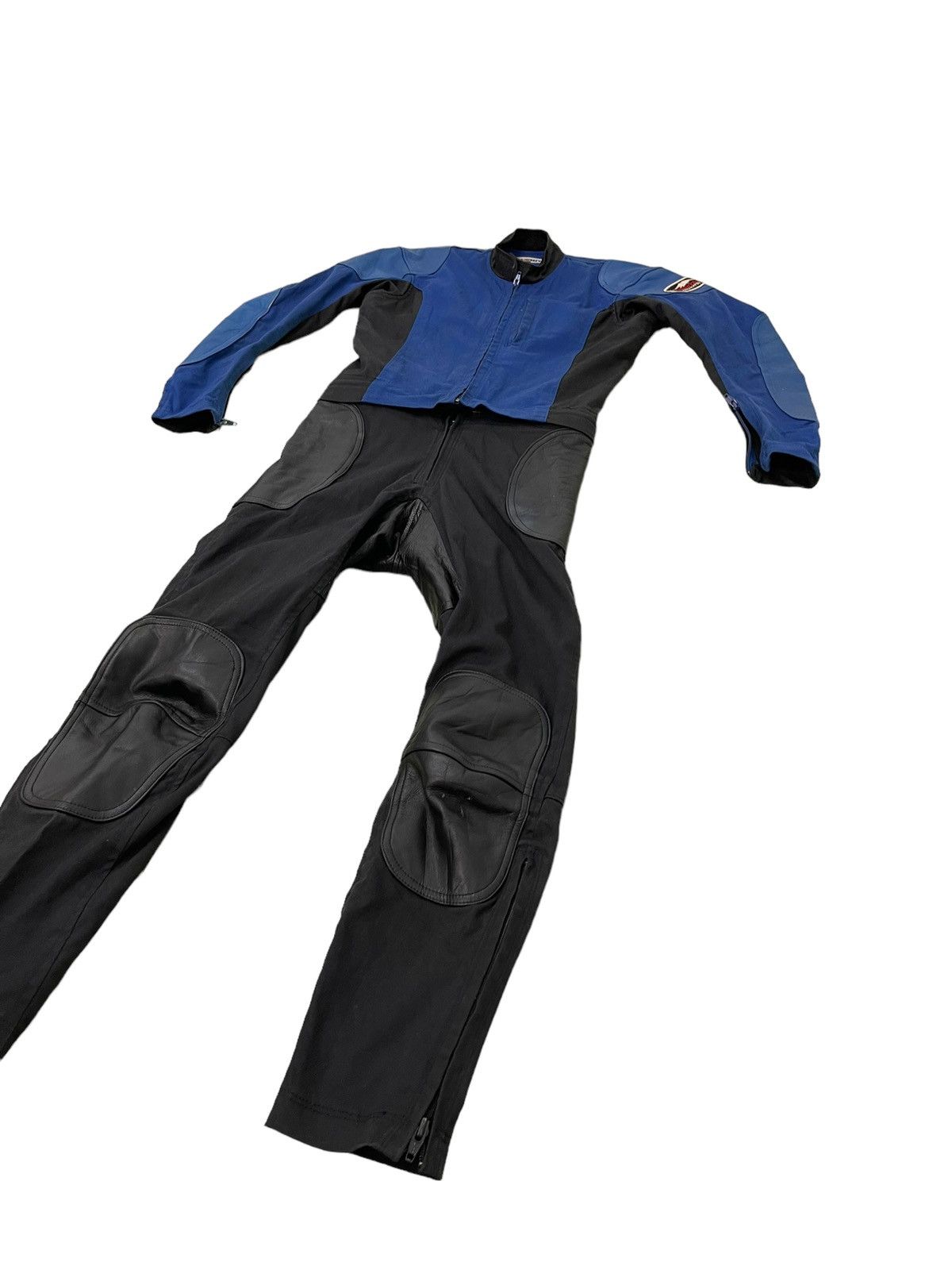 Sports Specialties Vtg 90s Kushitani Motor Jumpsuit Leather Cotton 5🟩3 Size US 29 - 3 Thumbnail