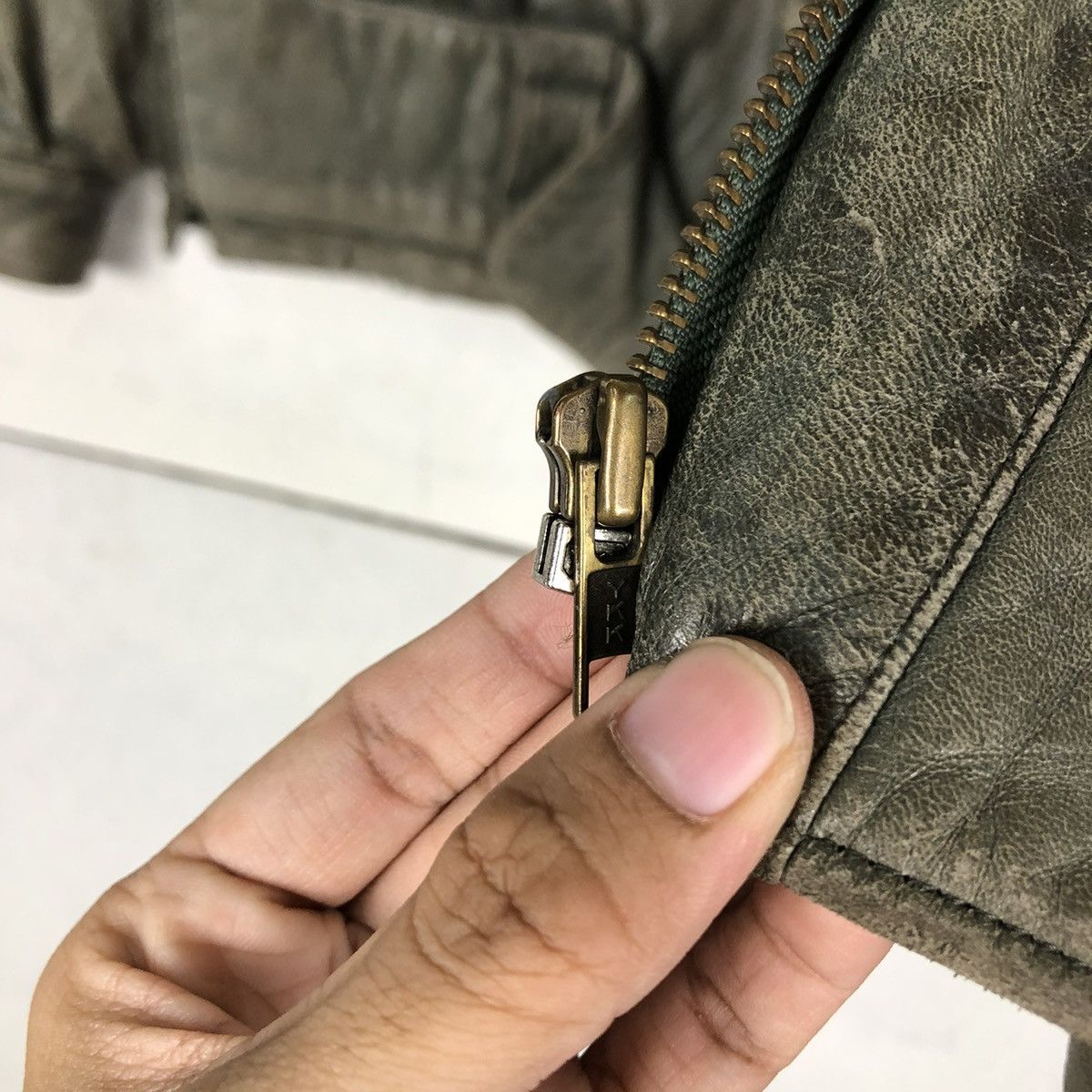 Japanese Brand 🔥VINTAGE BIKER LEATHER JACKET OLIVIER MASSUGER ISSEY MIYAKE Size US L / EU 52-54 / 3 - 15 Thumbnail