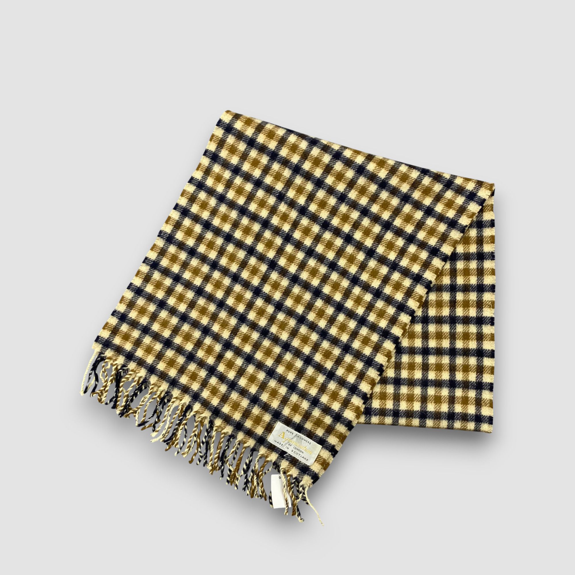 Aquascutum Vintage Aquascutum Scarf Muffler Wool Cashmere Scarves Size ONE SIZE - 3 Thumbnail