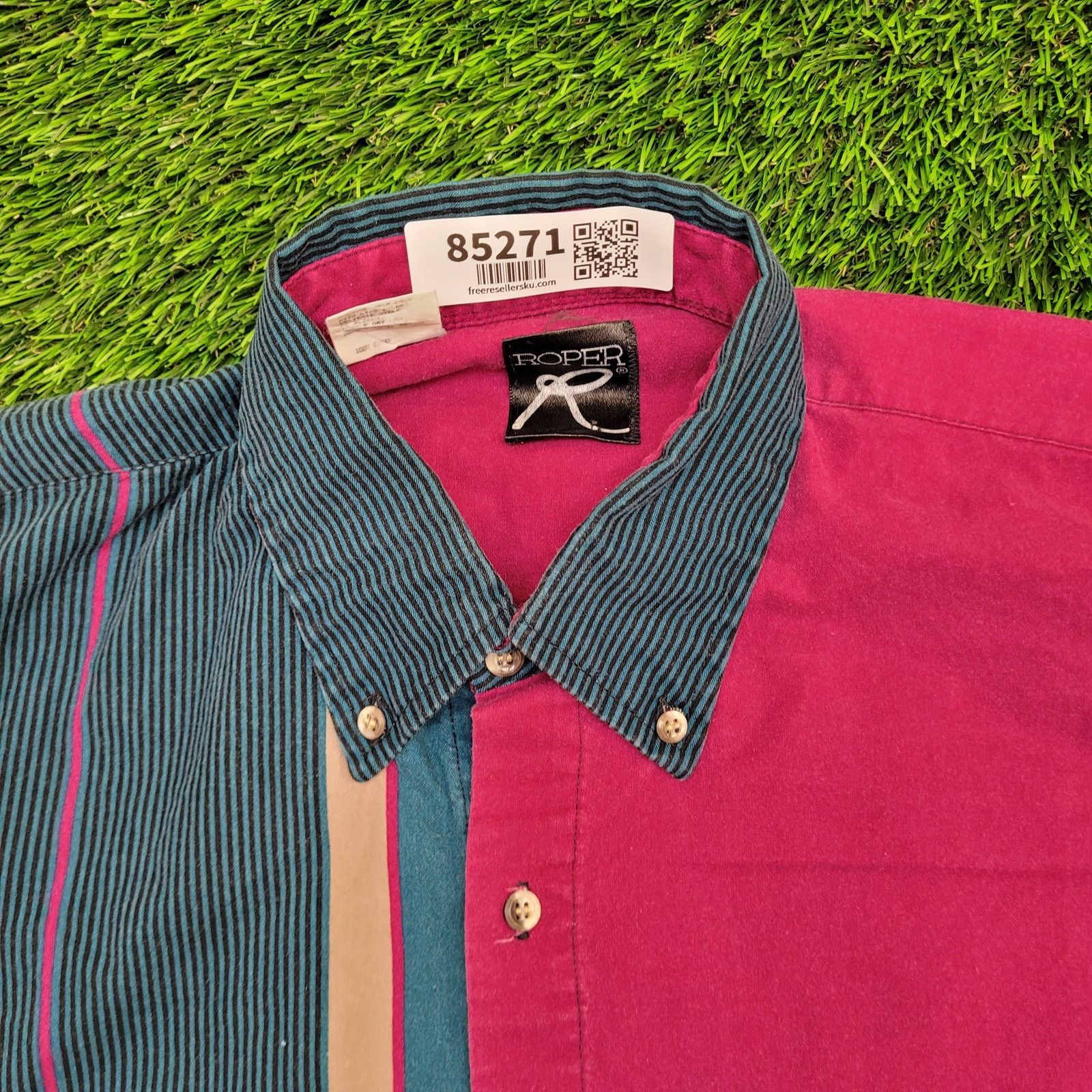 Roper Vintage Roper Two-Toned Western Button Shirt Large 23x32 Size US L / EU 52-54 / 3 - 7 Thumbnail