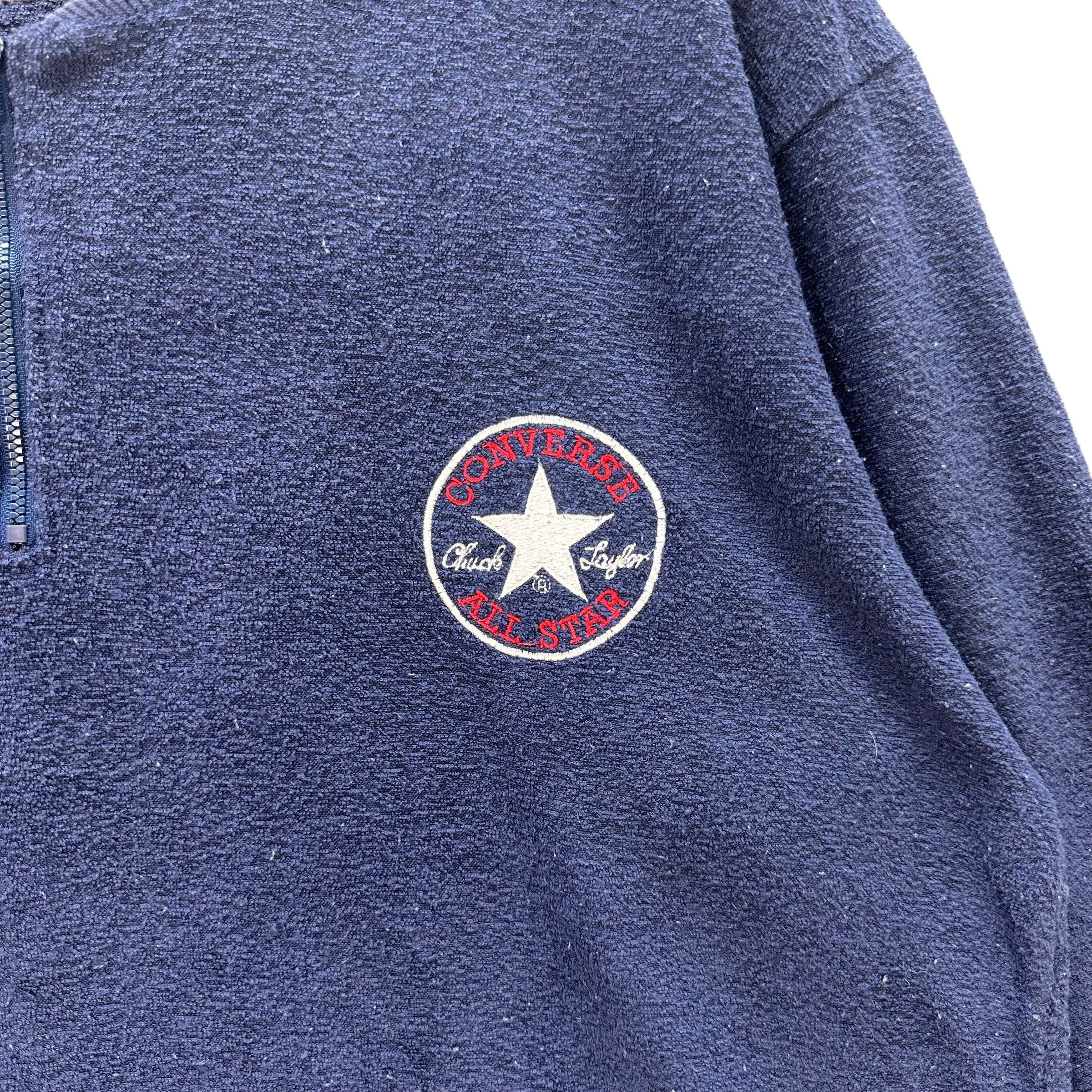 Converse Converse Half Zip Pullover Fleece Sweater #9196-69 Size US M / EU 48-50 / 2 - 3 Thumbnail