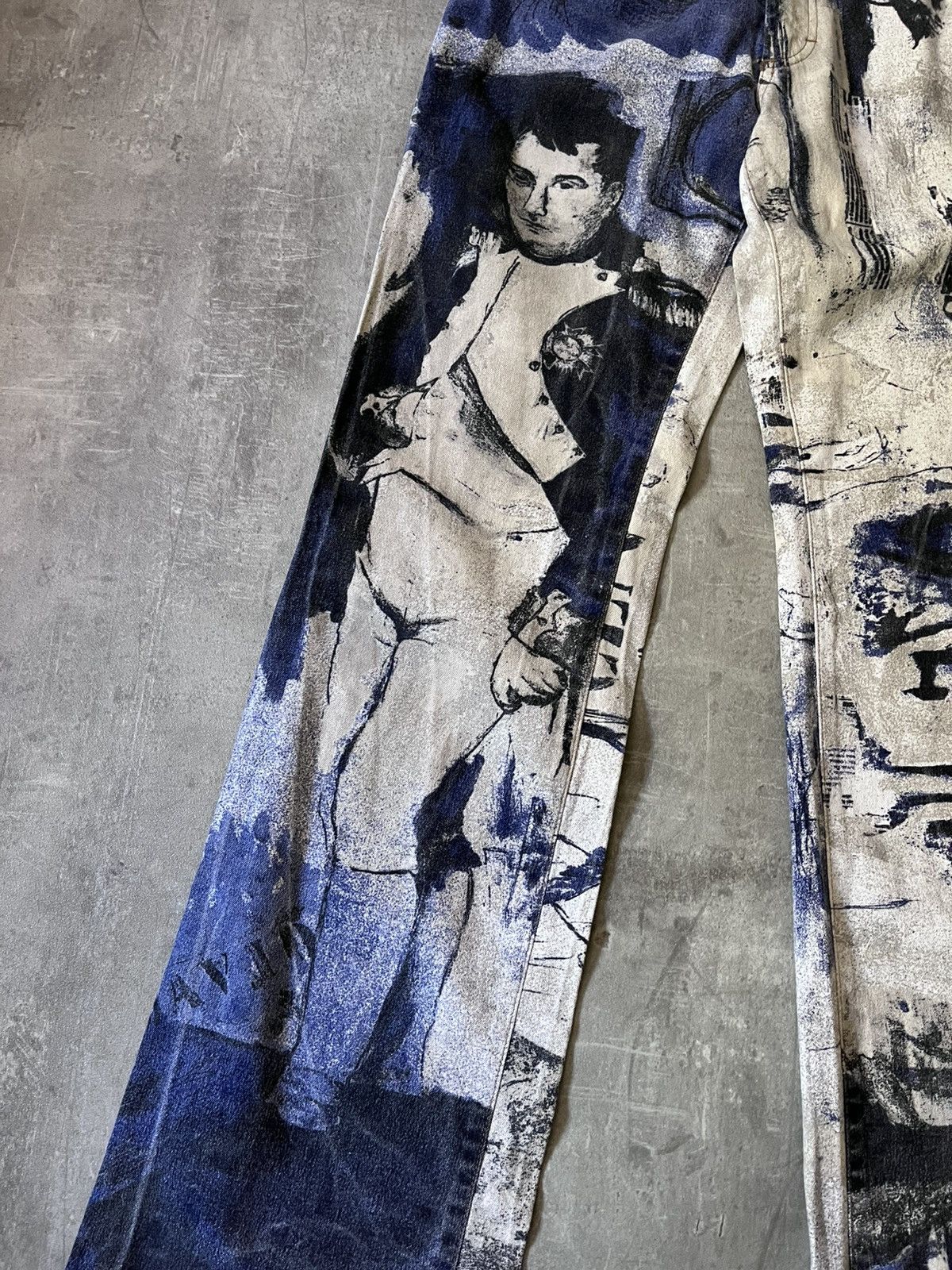 Just Cavalli Just Cavalli Napoleon Print flared jeans 2000s Size 28" / US 6 / IT 42 - 3 Thumbnail