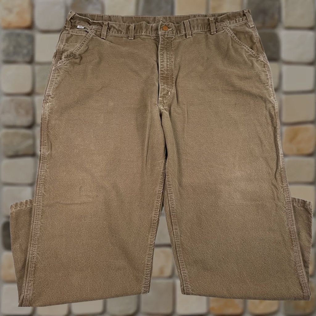 Carhartt Carhartt Pants Men 46 Brown FR Workwear Canvas Comfortable Work Attire Size US 30 / EU 46 - 1 Thumbnail