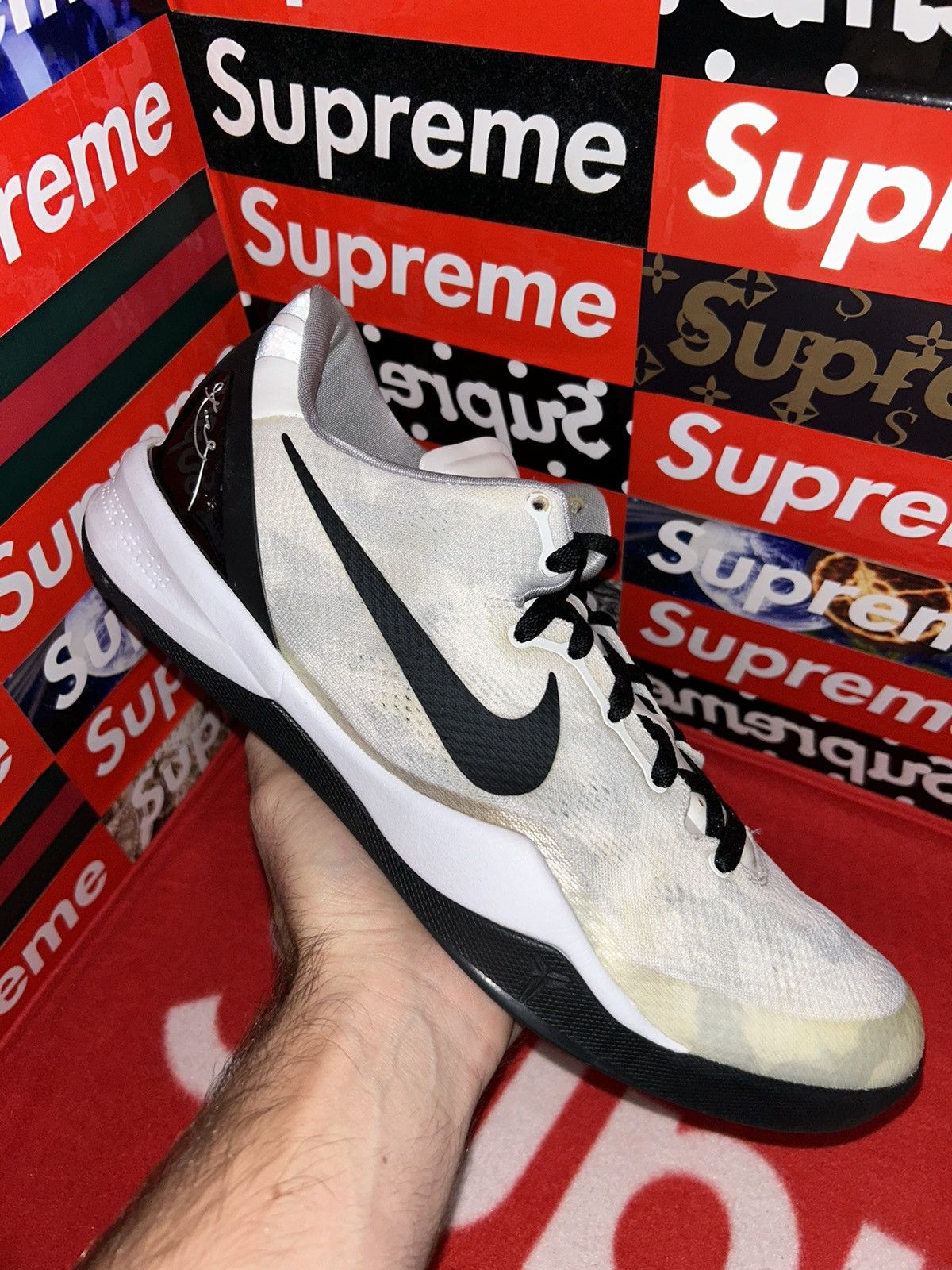 Nike Nike Kobe 8 TB ‘White Black’ 599520-111 size 14 Promo Size US 14 / EU 47 - 8 Thumbnail