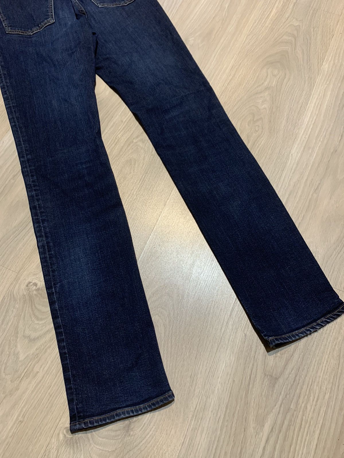 Acne Studios × Jean Acne Needle Soft Raw Jeans Pants Denim Faded Dark Wash 31/34 Size 31" - 10 Thumbnail