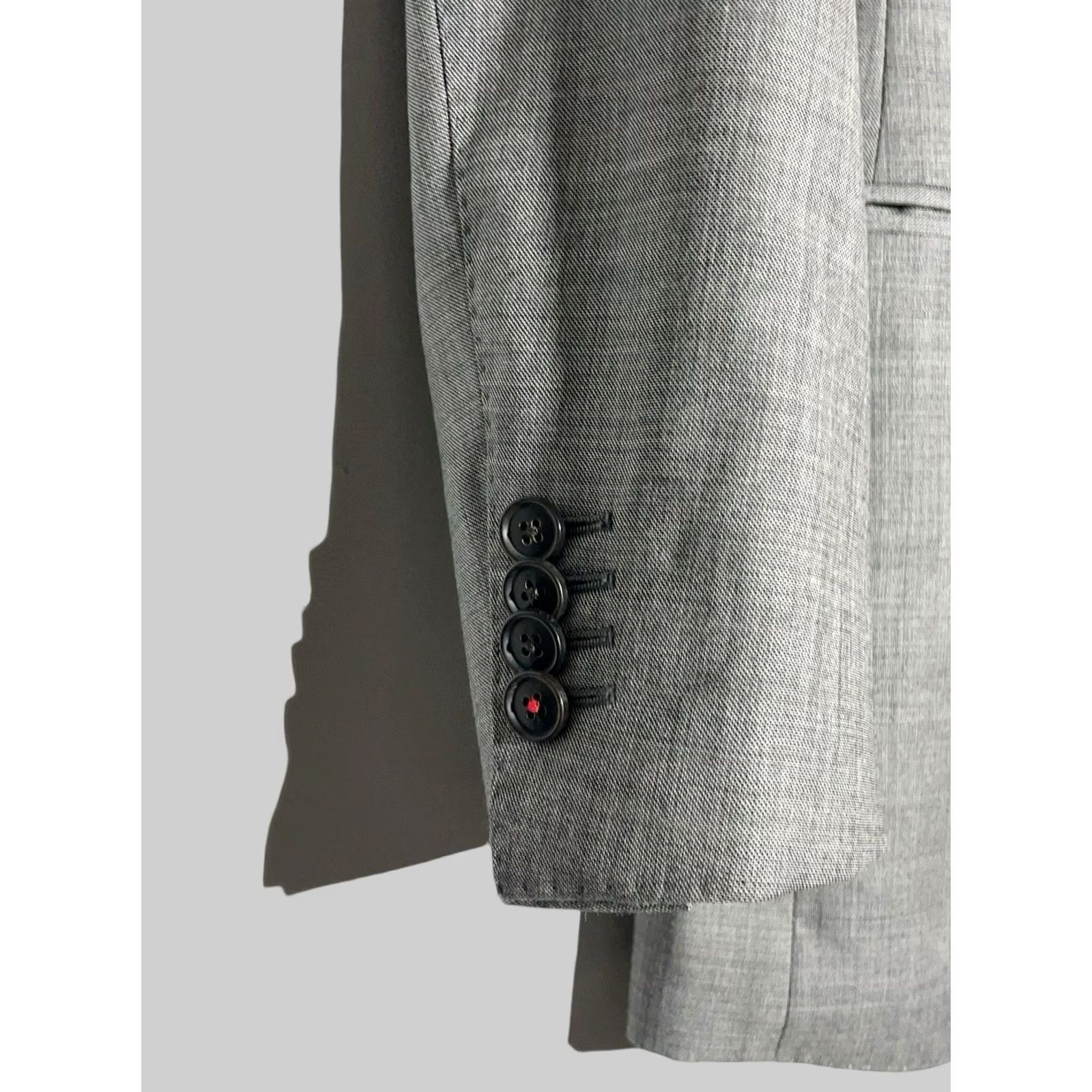 Suitsupply Suitsupply Blazer Single-Breasted Wool Gray 36 Men Regular Jacket Coat Business Casual 2 Piece de City Classic Designer Mens Size 36R - 4 Thumbnail