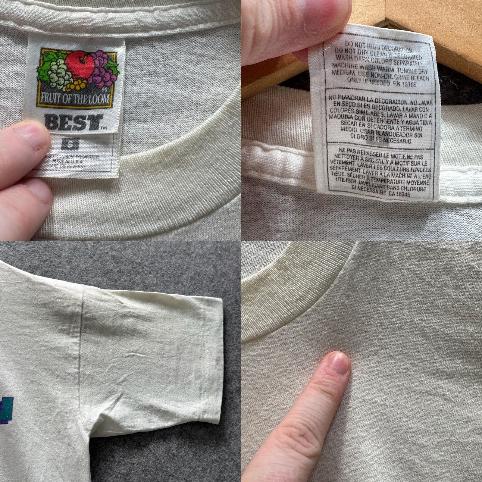 Vintage VINTAGE Volleyball Shirt Mens M White Graphic Tee Crewneck Cotton Jersey SS 90s Size US M / EU 48-50 / 2 - 9 Thumbnail