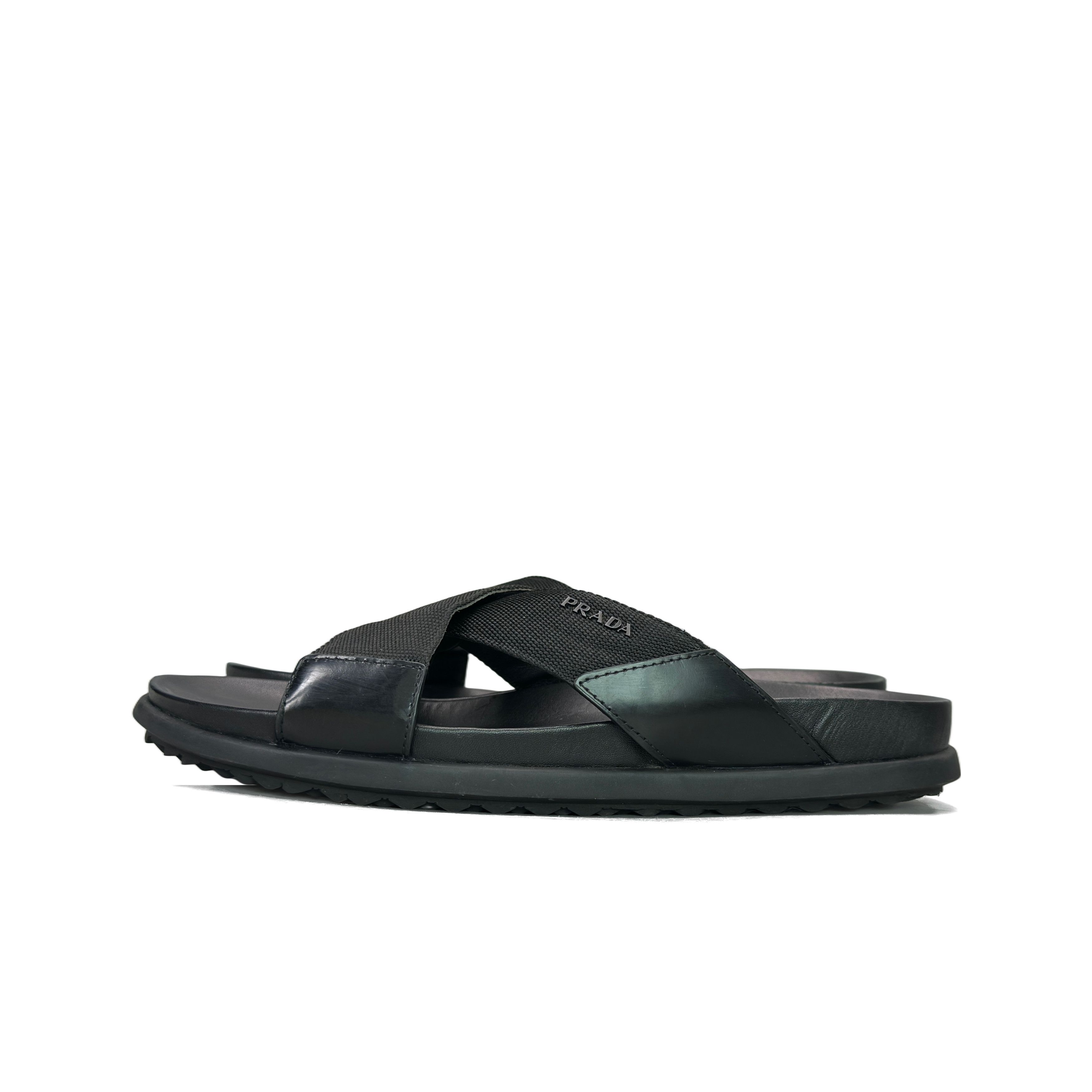 Prada Prada Cross Strap Sandals US 9 Size US 9 / EU 42 - 1 Thumbnail