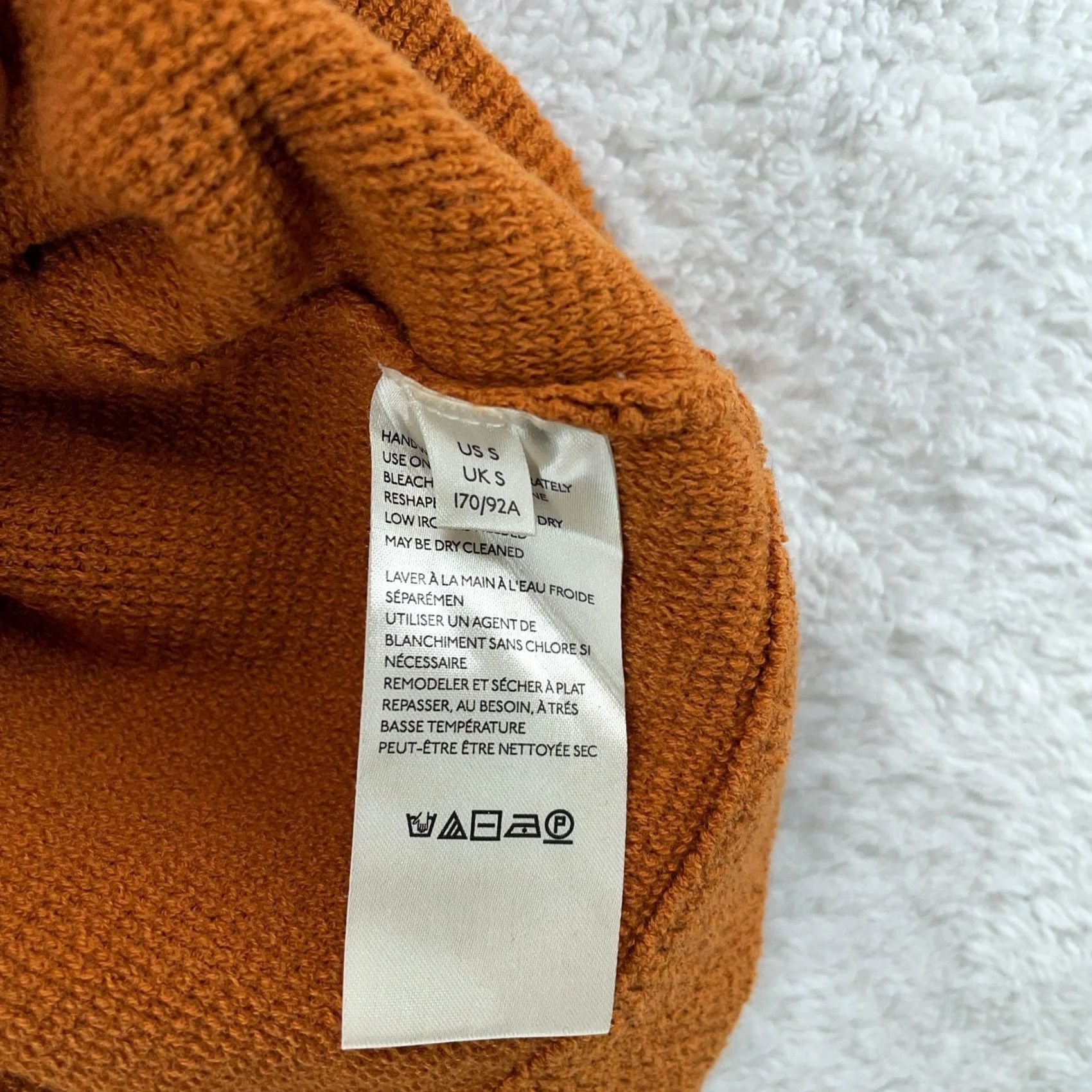 Free People VINTAGE Free People Tunic Sweater Womens Small Rust Orange Ottoman Slouchy Ribbed Knit Size S / US 4 / IT 40 - 4 Thumbnail