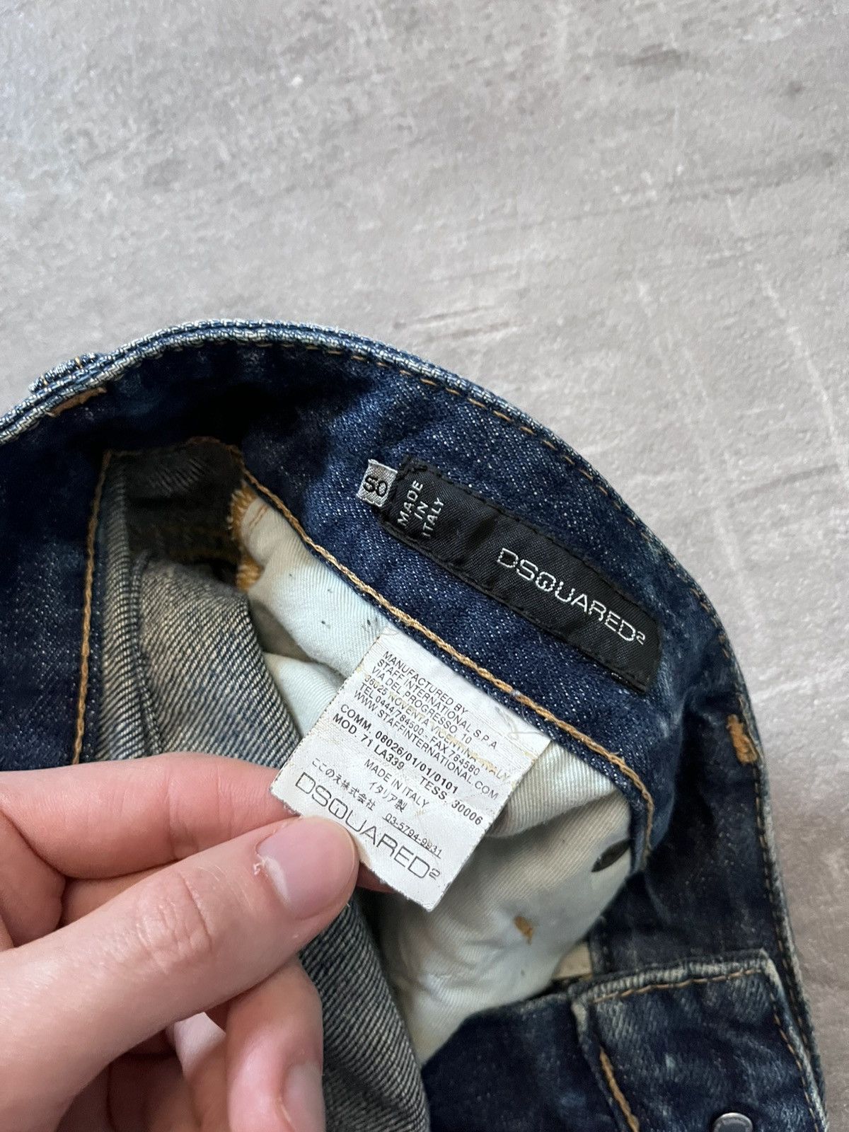Dsquared2 Dsquared2 S/S 2010 Runway jeans distressed navy blue Size US 34 / EU 50 - 15 Thumbnail