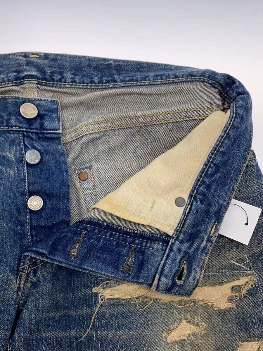 Hysteric Glamour Distressed Stitch Repair Denim Jeans Size US 33 - 3 Thumbnail