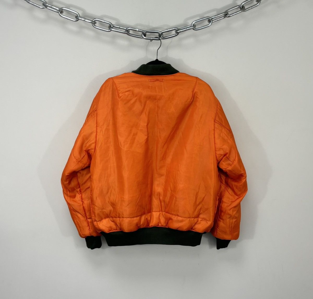 Vintage Vintage MA-1 Olive Green Reversible Flight Bomber Jacket Size US M / EU 48-50 / 2 - 5 Thumbnail