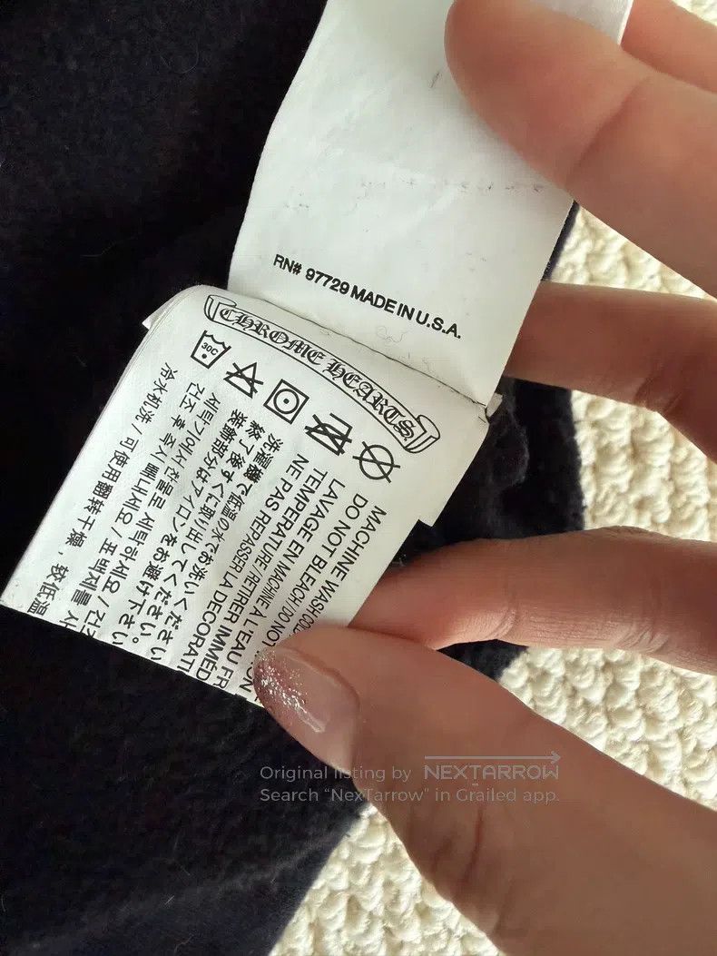 Chrome Hearts CHROME HEARTS Size S Sweater hoodie with velvet Size US S / EU 44-46 / 1 - 6 Thumbnail