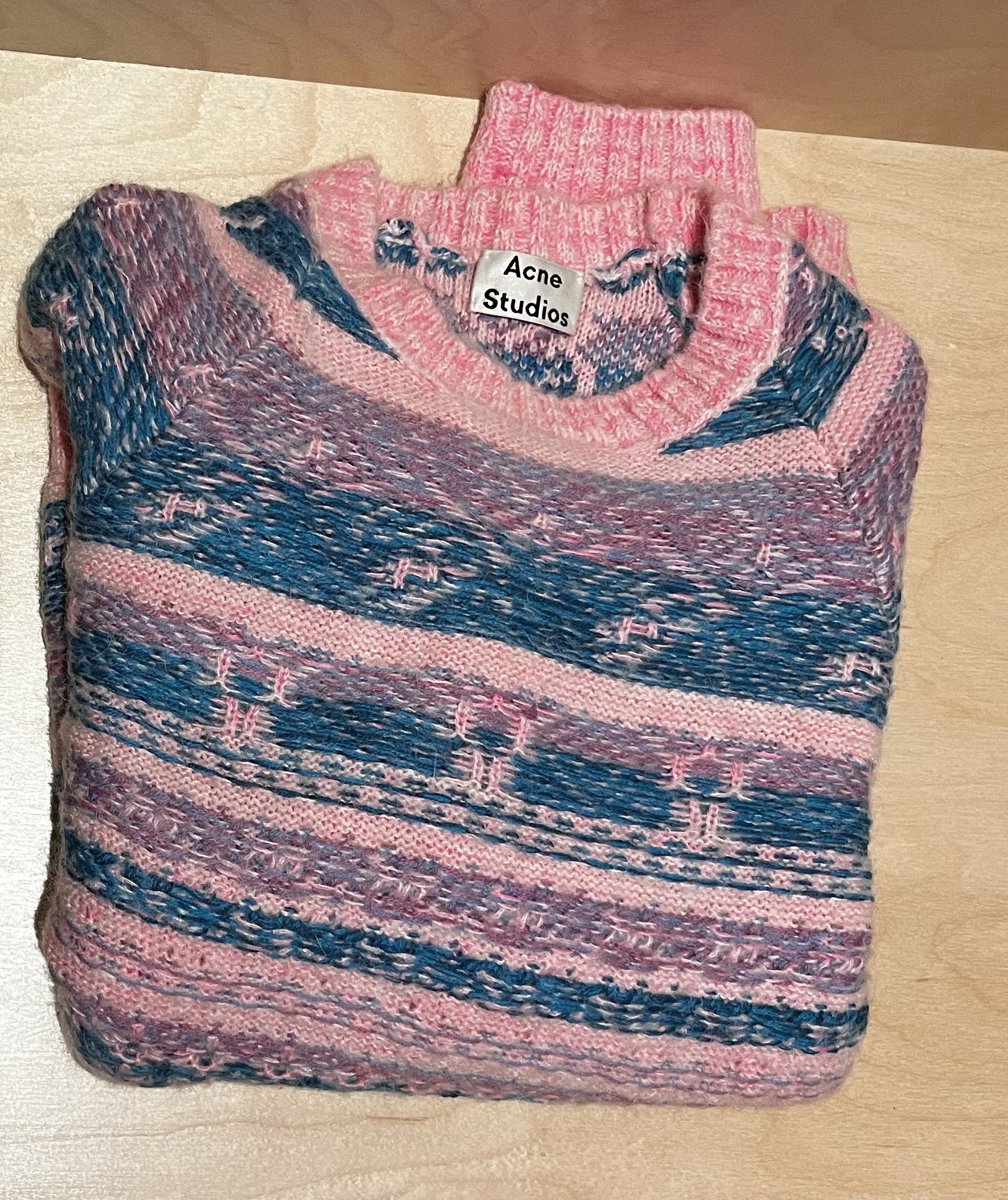 Acne Studios Acne Karlos Fair Isle Jacquard Sweater Size US M / EU 48-50 / 2 - 3 Thumbnail