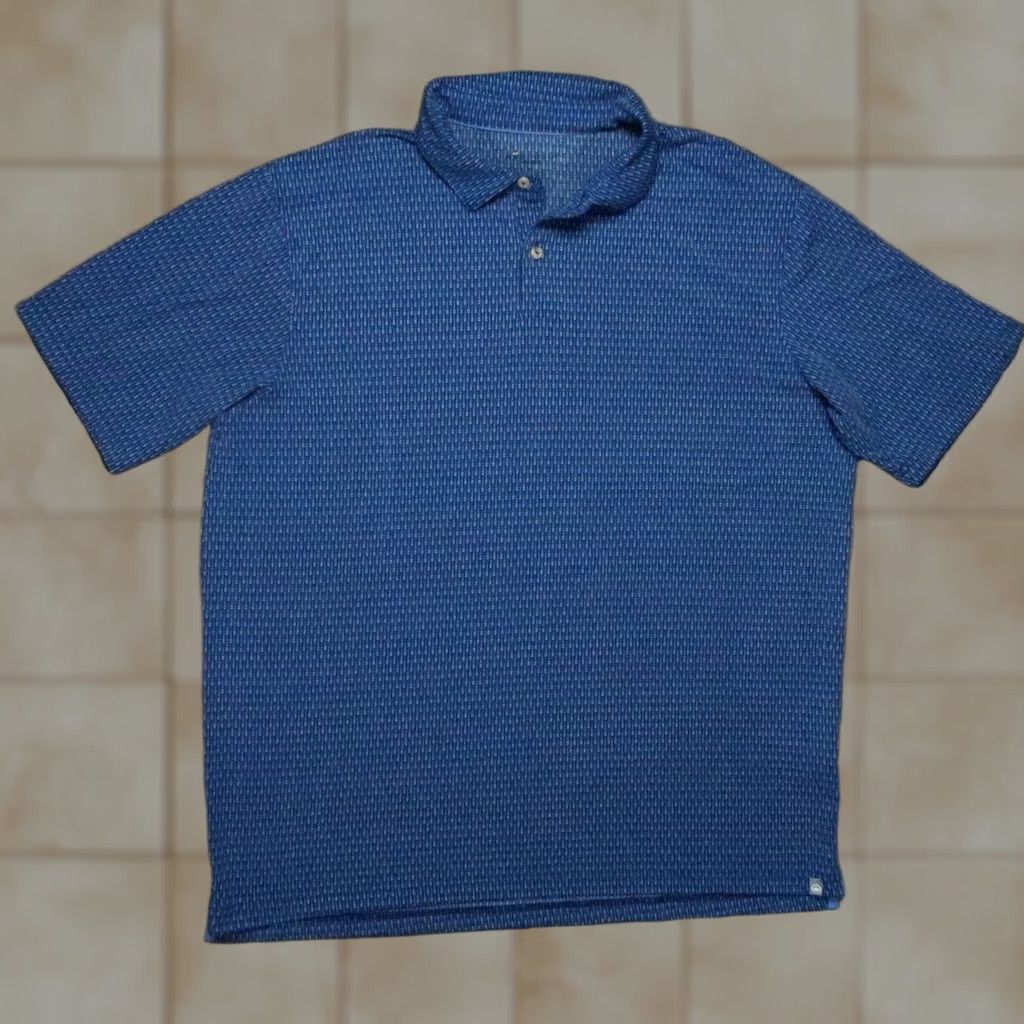 Peter Millar VINTAGE? (No) Peter Millar Shirt Mens XL Blue Seaside Short Sleeve Polo Regular Fit Golf Breathable Lightweight Stretch" Size US XL / EU 56 / 4 - 1 Thumbnail