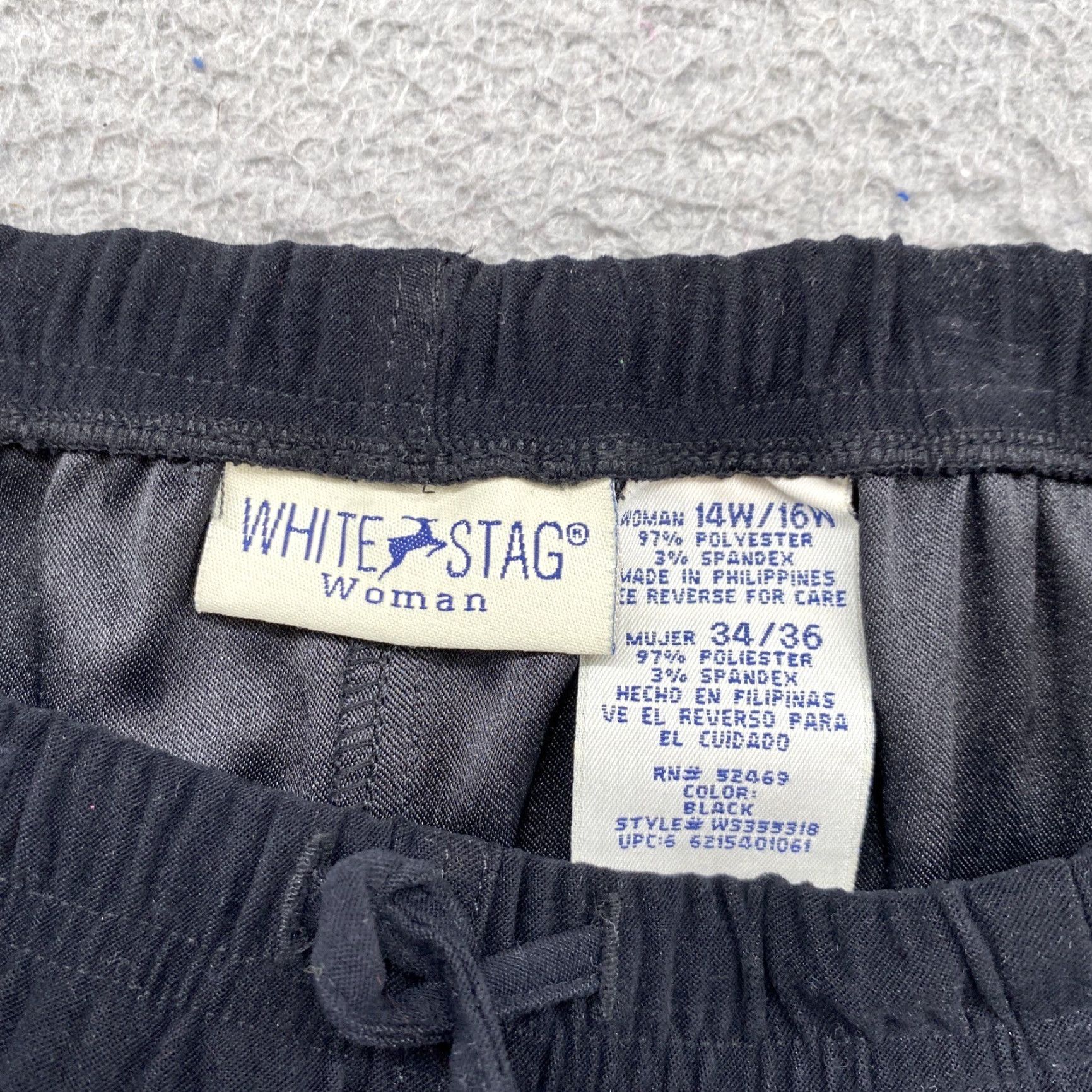Vintage VINTAGE White Stag Skirt A-Line Long Black Velvet Moleskin Suede Feel JY2K 14/16W NEW Size 36" / US 14 / IT 50 - 4 Thumbnail