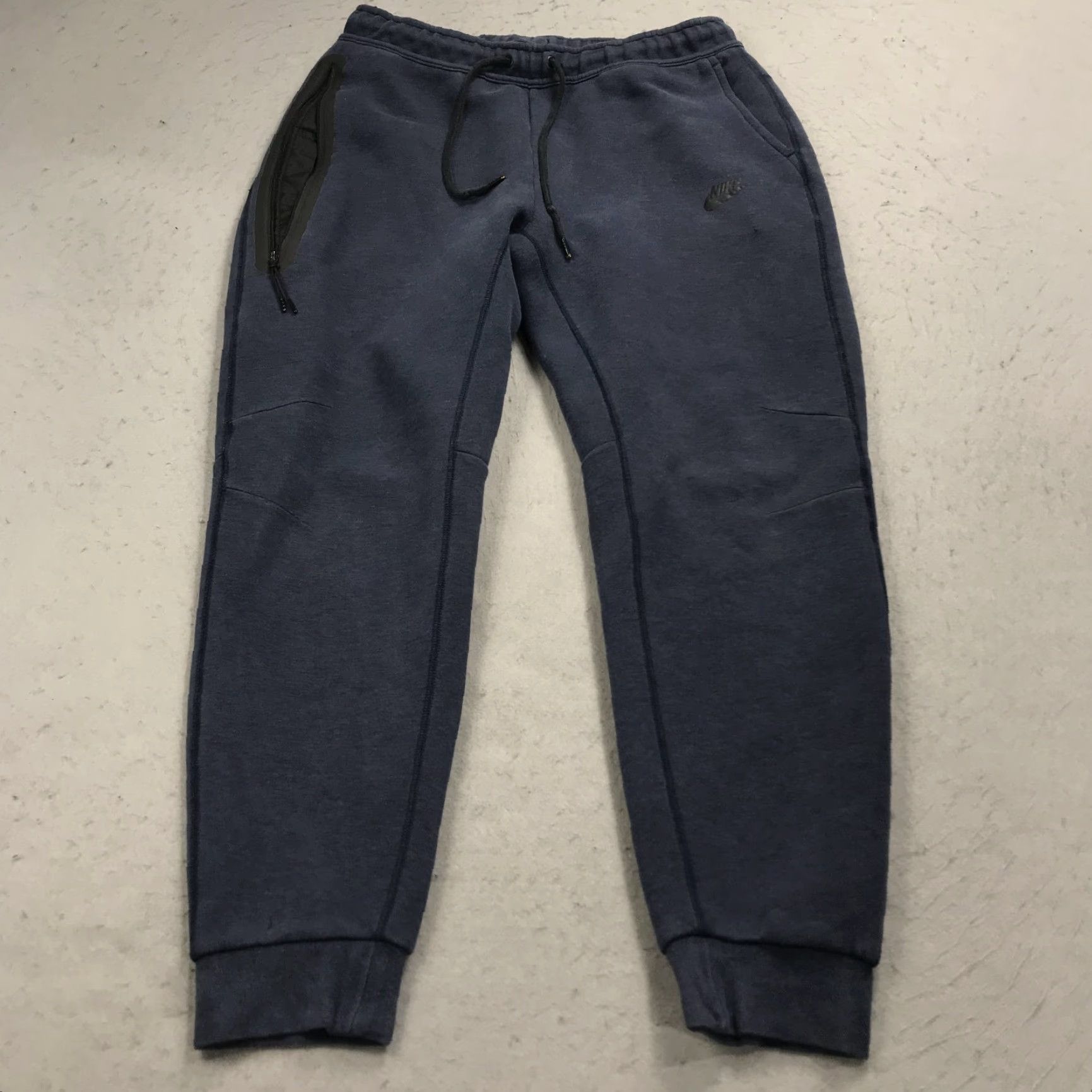 Nike Nike Tech Fleece Joggers Mens Large Blue Sweatpants Logo Drawstring NSW Casual Size US 33 - 2 Thumbnail