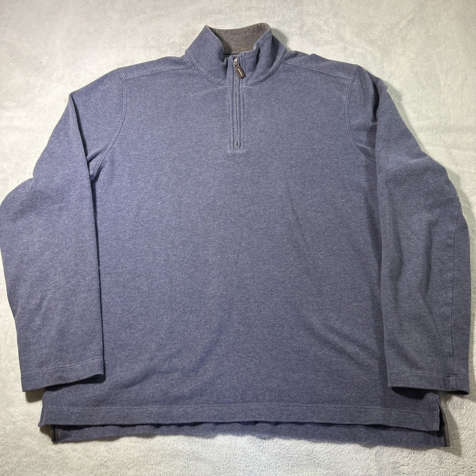 L.L. Bean LL Bean Qtr Zip Sweater Mens Large Fleece Cotton Pullover Size US L / EU 52-54 / 3 - 3 Thumbnail