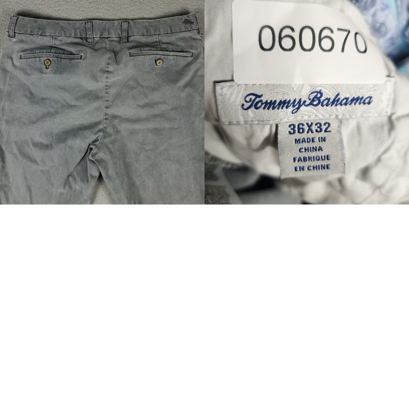 Tommy Bahama Tommy Bahama Chino Pants Mens 36x32 Gray Stretch 5 Pocket Casual Trousers Size US 36 / EU 52 - 8 Thumbnail