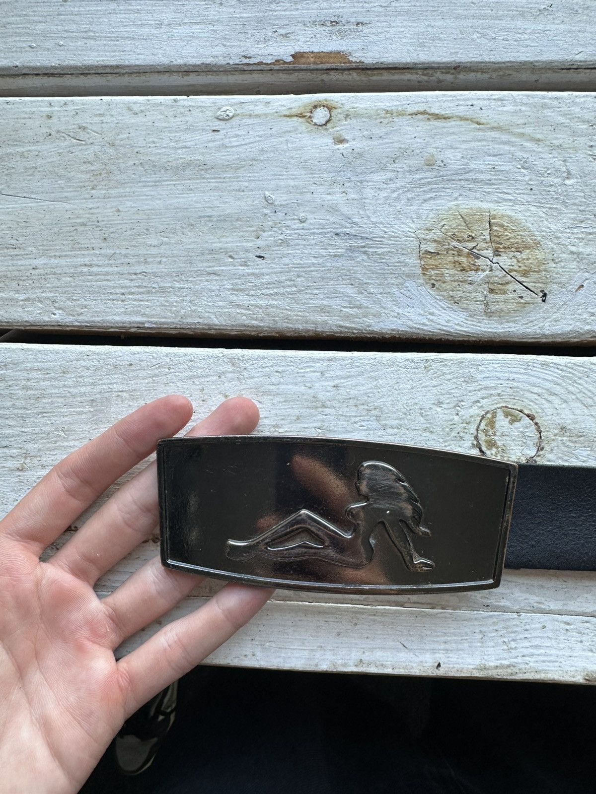 Other 🚨 VINTAGE “SEXY GIRL ” BELT big buckle rare playboy carti Size ONE SIZE - 2 Thumbnail