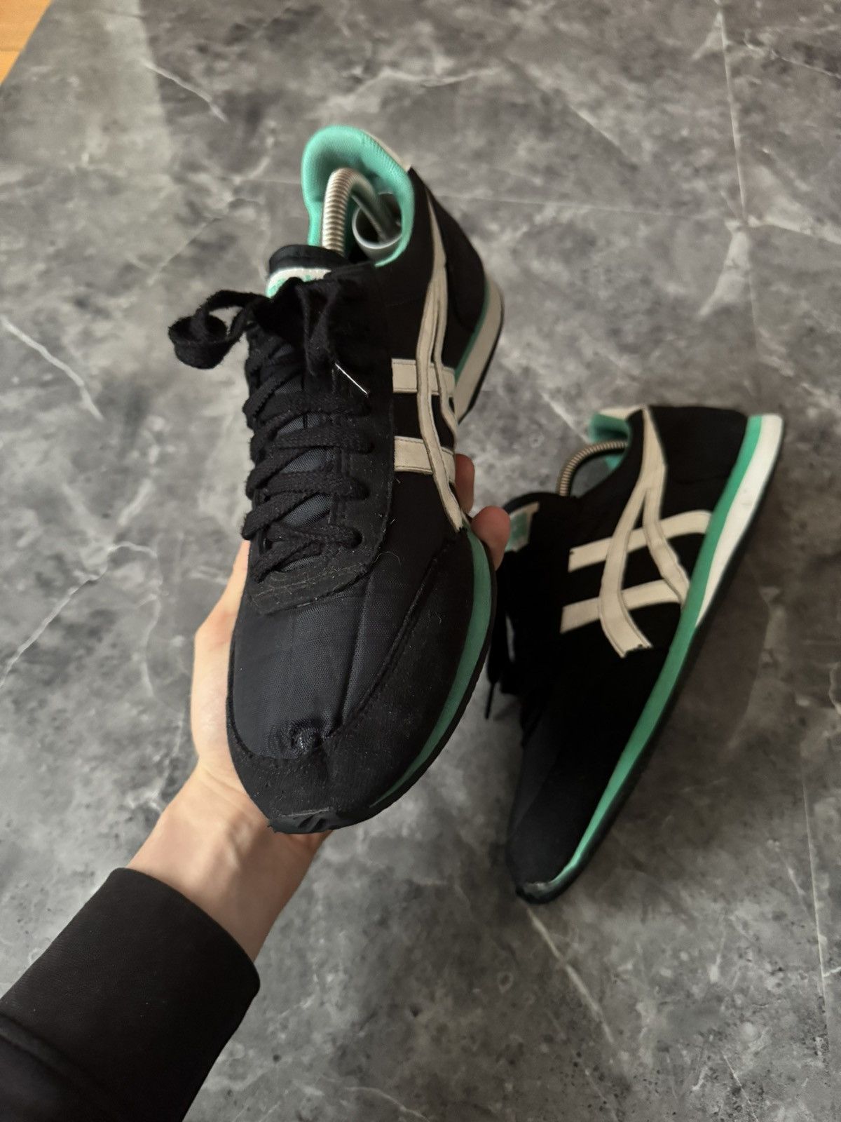 Asics Asics Onitsuka Tiger Shoes Vintage Y2K Avant Garde Stripes Size US 9 / EU 42 - 4 Thumbnail