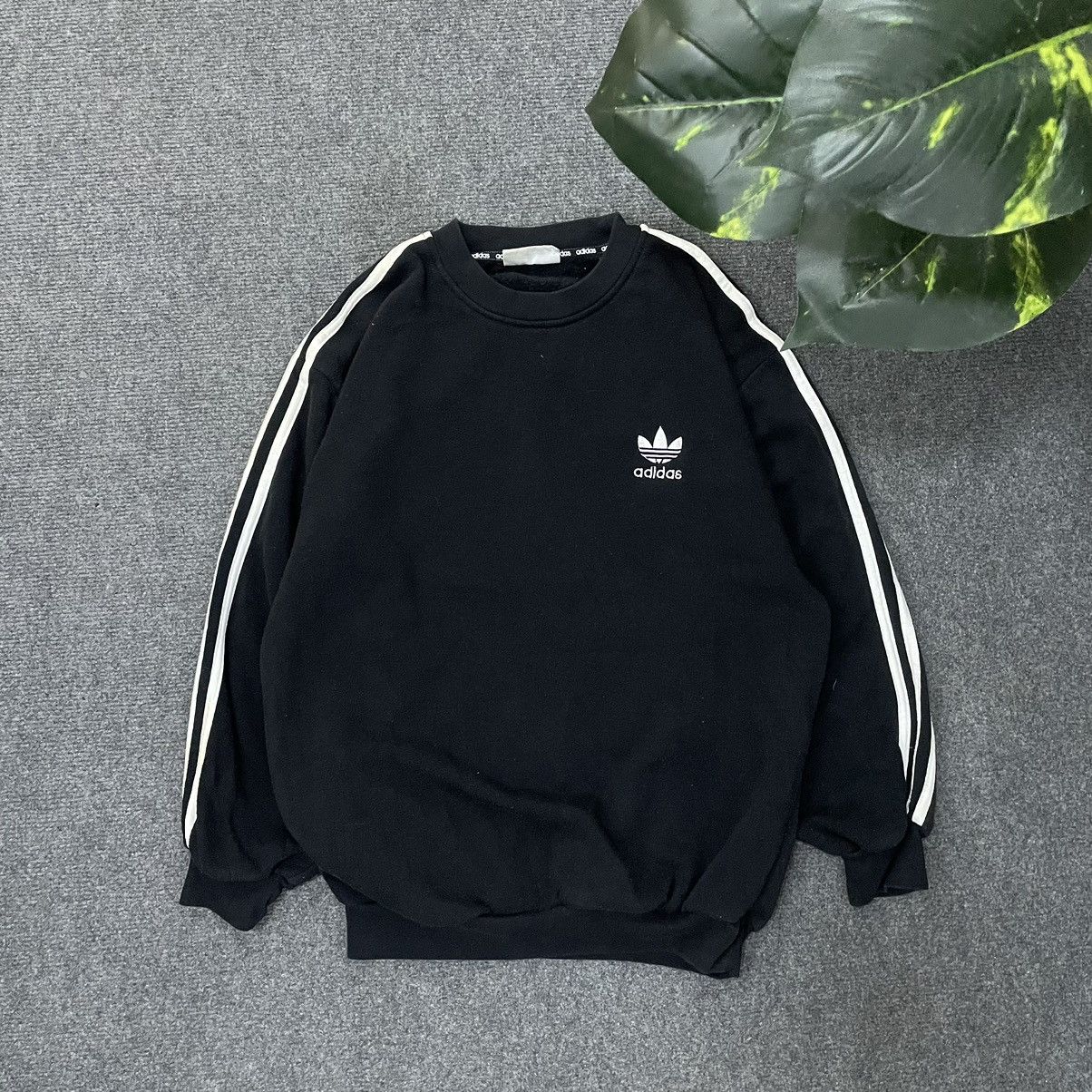 Adidas × Vintage Vintage 1990s Adidas Mirror Print Crewneck Sweatshirt Size US M / EU 48-50 / 2 - 6 Thumbnail