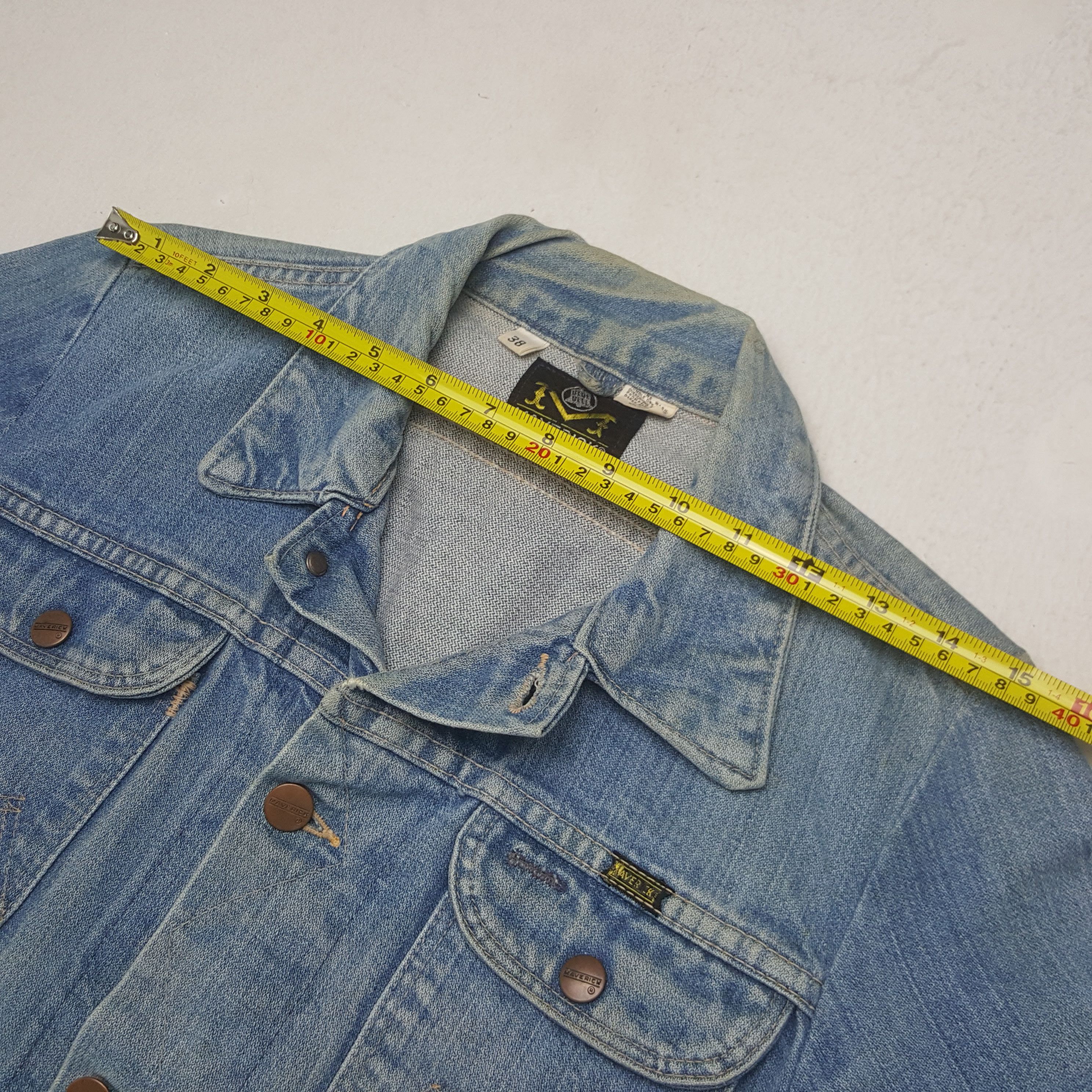 Other Vintage Maverick Blue Bell Denim Jacket RR25 Size US XS / EU 42 / 0 - 5 Thumbnail