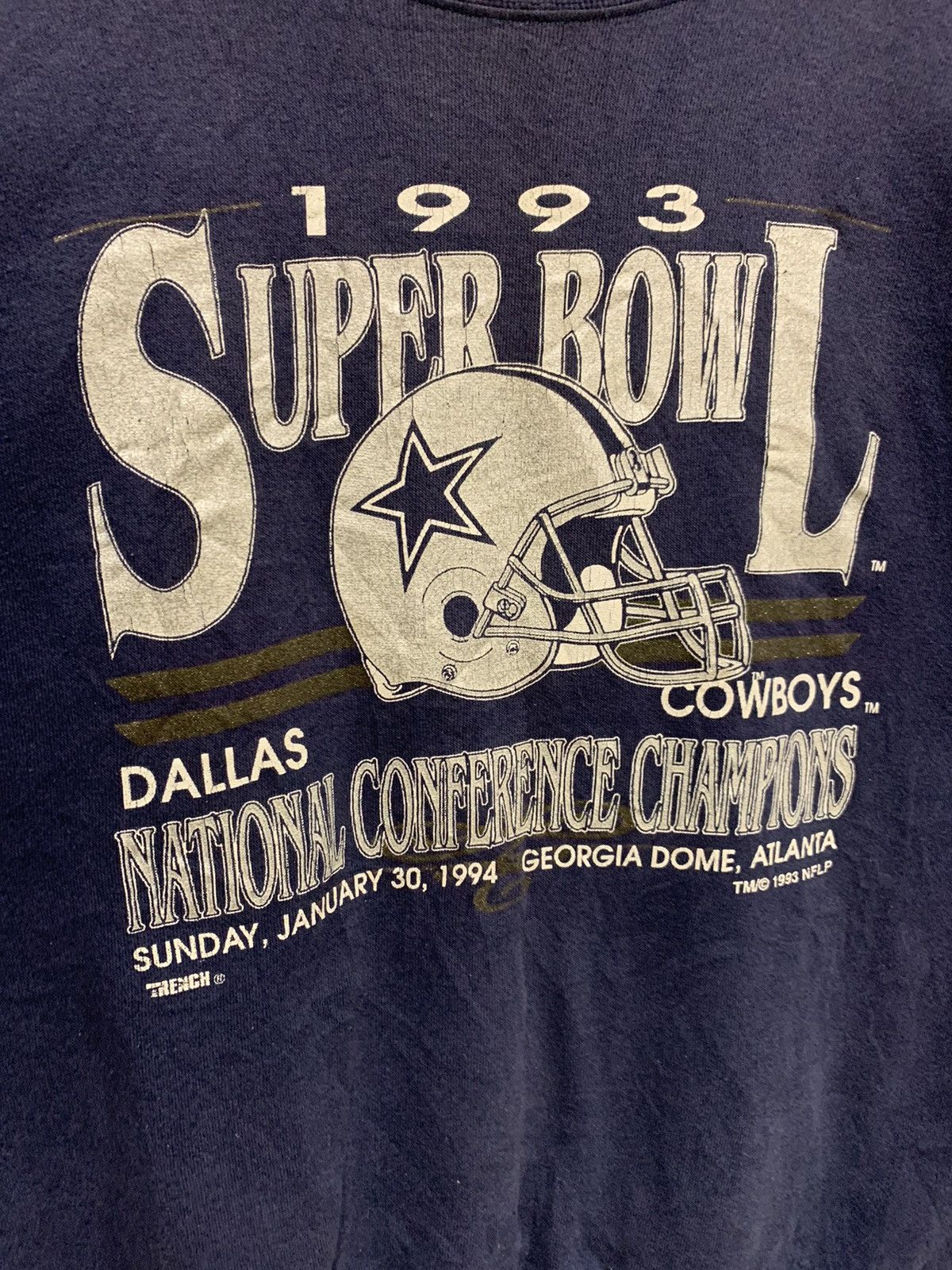 NFL Vintage 1993 Super Bowl NFL Sweatshirt Size US XL / EU 56 / 4 - 2 Thumbnail