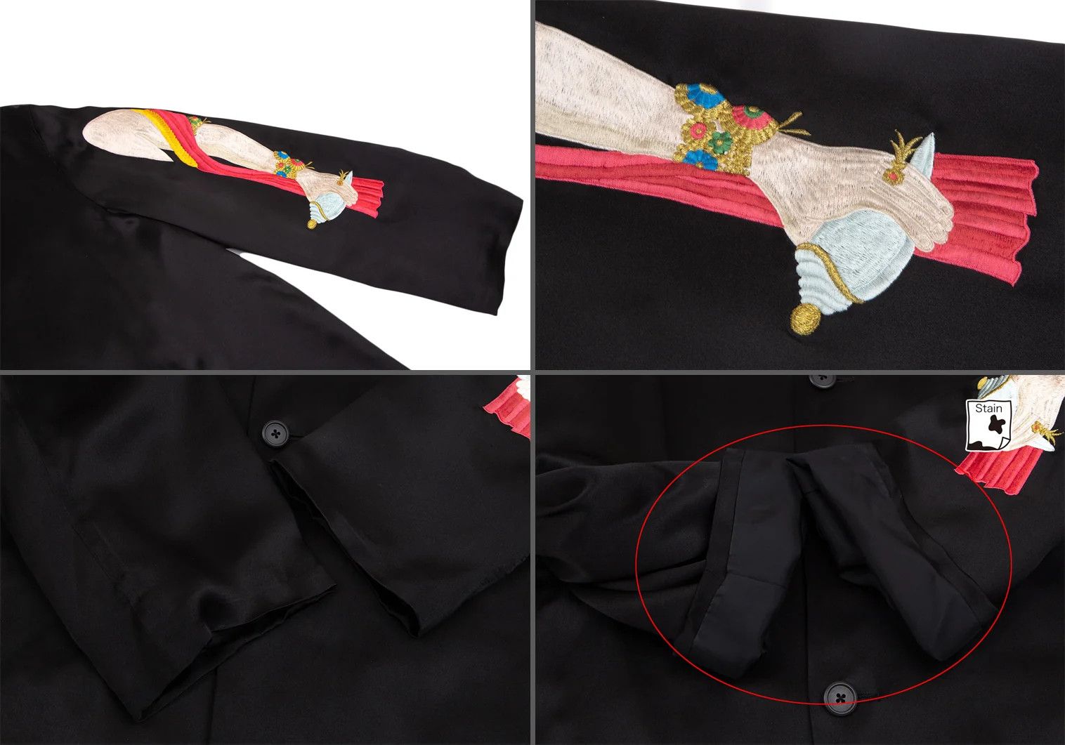 Yohji Yamamoto Yohji Yamamoto Embroidered Satin Shirt Jacket Size US M / EU 48-50 / 2 - 11 Thumbnail