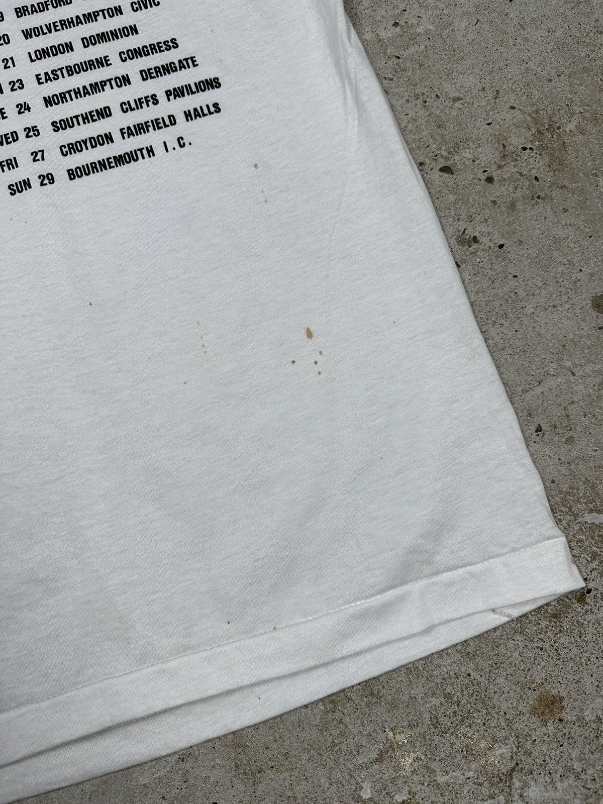 Band Tees Vintage 1990 Joe Longthorne Tour Tee T Shirt White Size US M / EU 48-50 / 2 - 10 Thumbnail