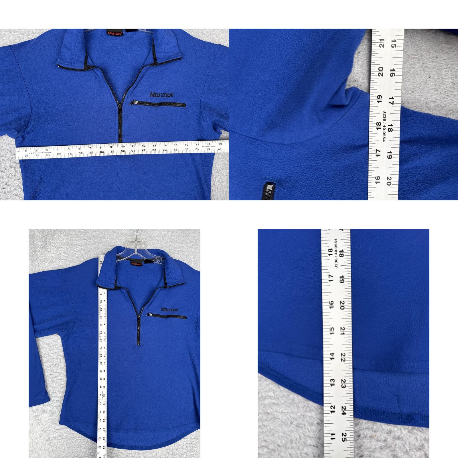 Marmot Marmot Womens Medium Blue Fleece Pullover 1/4 Zip Chest Pocket Outdoor Hiking Size M / US 6-8 / IT 42-44 - 8 Thumbnail