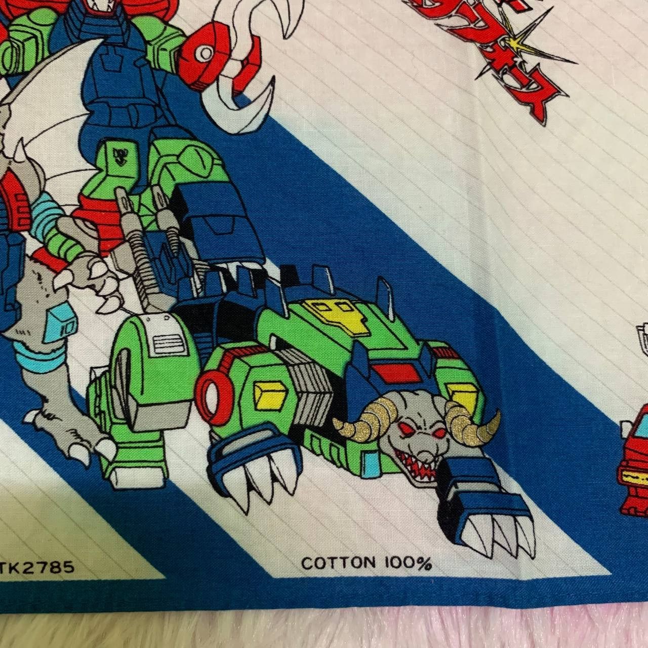 Japanese Brand × Transformers × Vintage RARE Vintage Transformers 1988 Handkerchief Bandana Size ONE SIZE - 6 Thumbnail