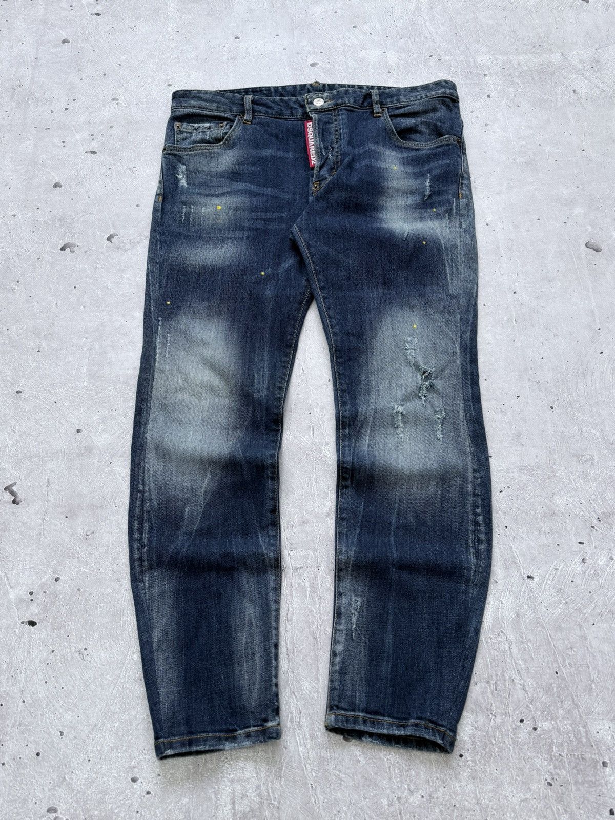 Dsquared2 Dsquared2 Washed Distressed Denim Jeans Amiri Style Size US 34 / EU 50 - 1 Thumbnail