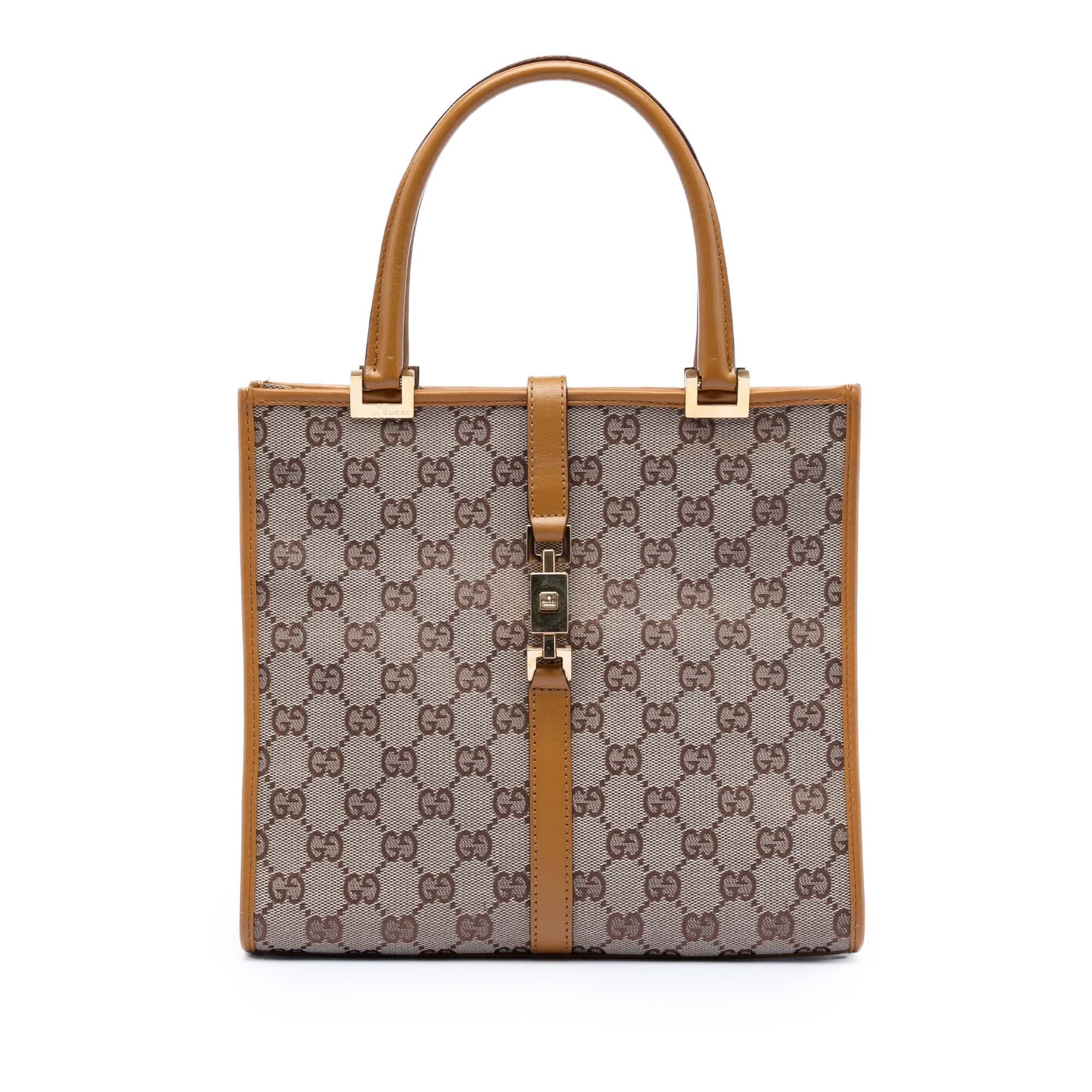 Gucci Gg Canvas Jackie Handbag in Beige, Women's